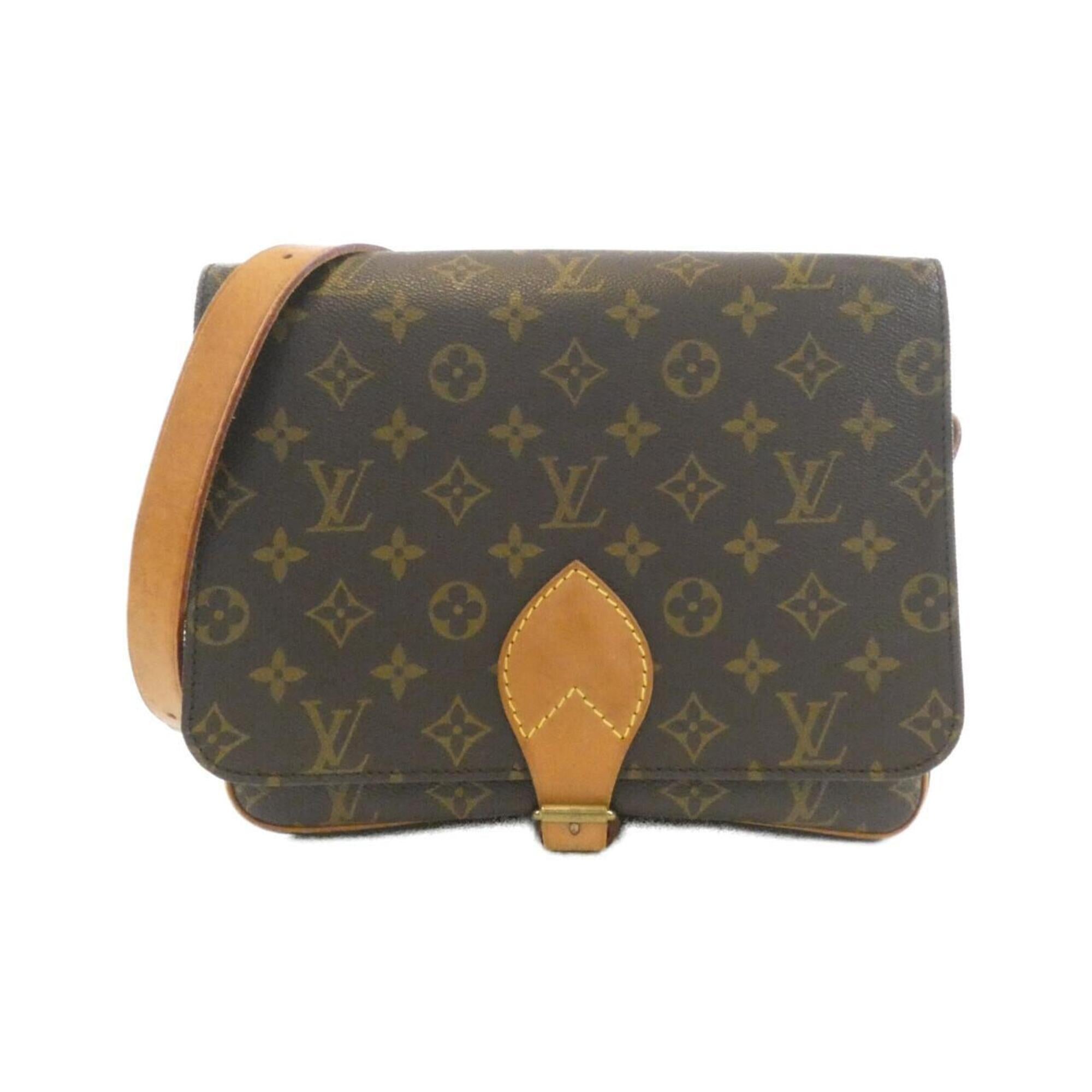 Louis Vuitton Marron Coated Canvas Shoulder Bag (Pre-Owned)