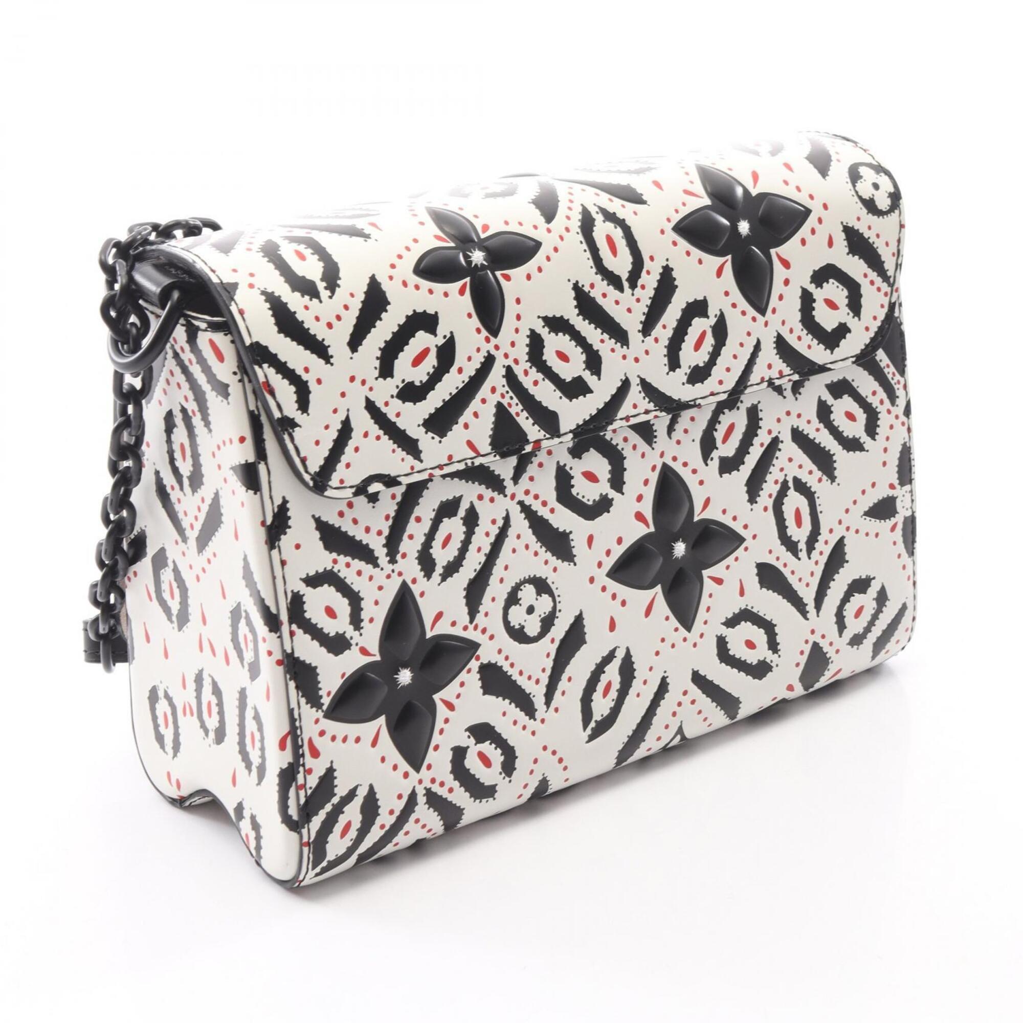 Louis Vuitton Black Red Color White Epi Leather Handbag Shoulder Bag (Pre-Owned)