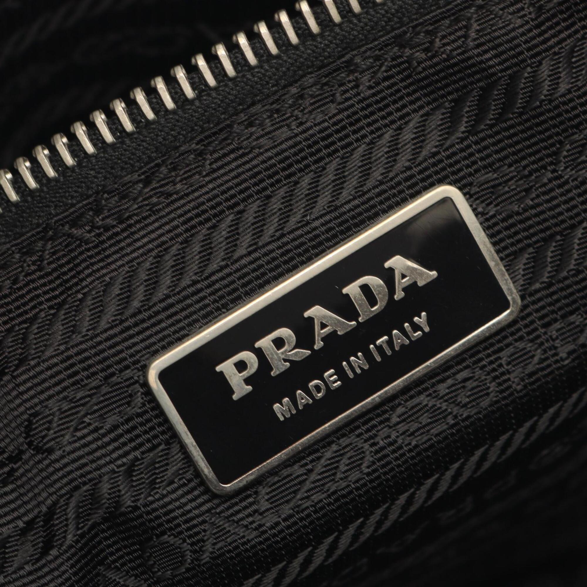 Prada Black Nylon Saffiano Handbag Tote Bag (Pre-Owned)