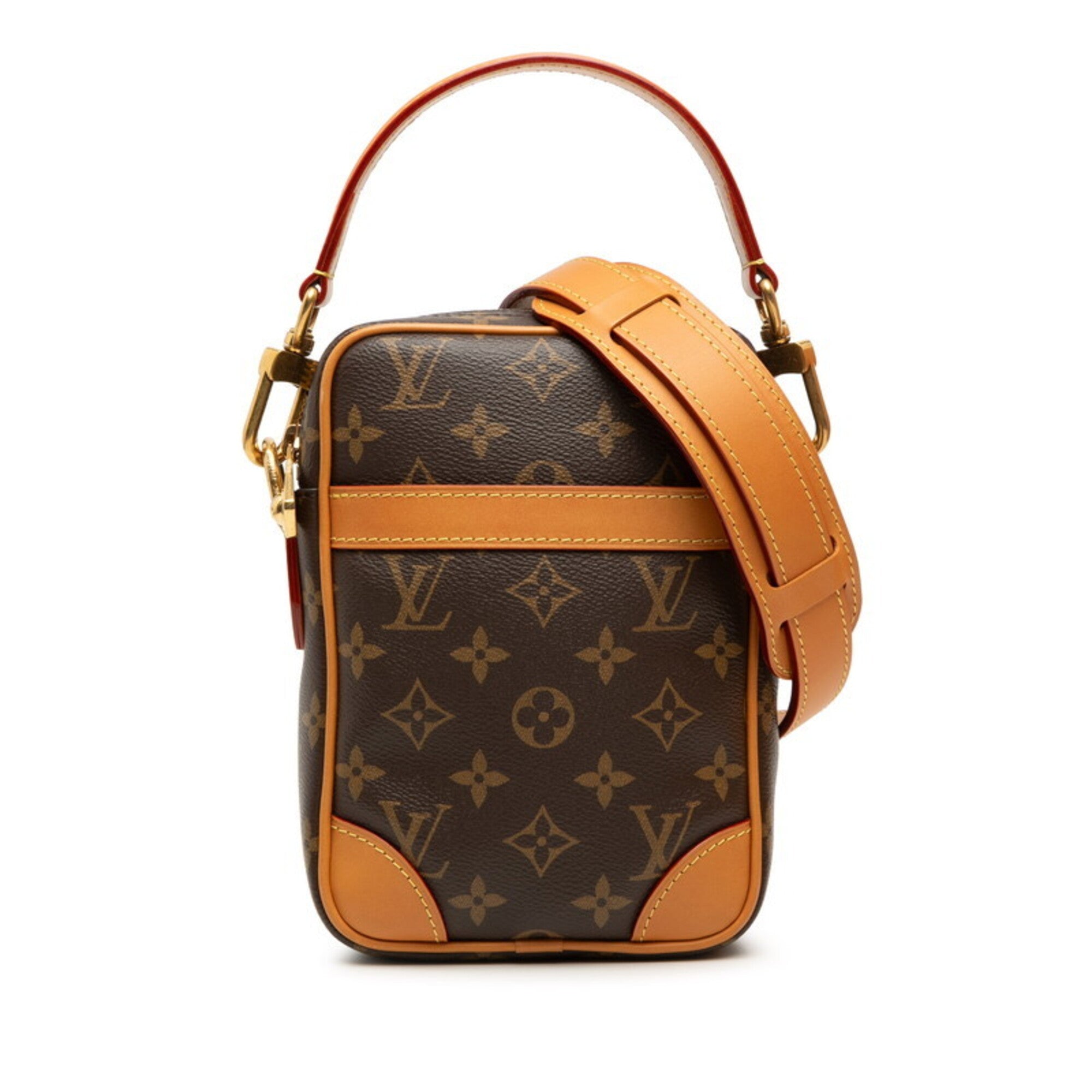 Louis Vuitton Monogram Brown Pvc Leather Handbag Shoulder Bag (Pre-Owned)