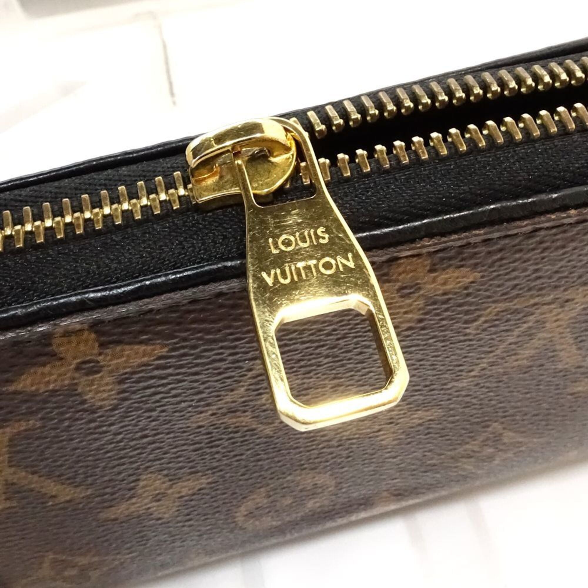 Louis Vuitton Monogram Noir Leather Coin Purse/Coin Case (Pre-Owned)