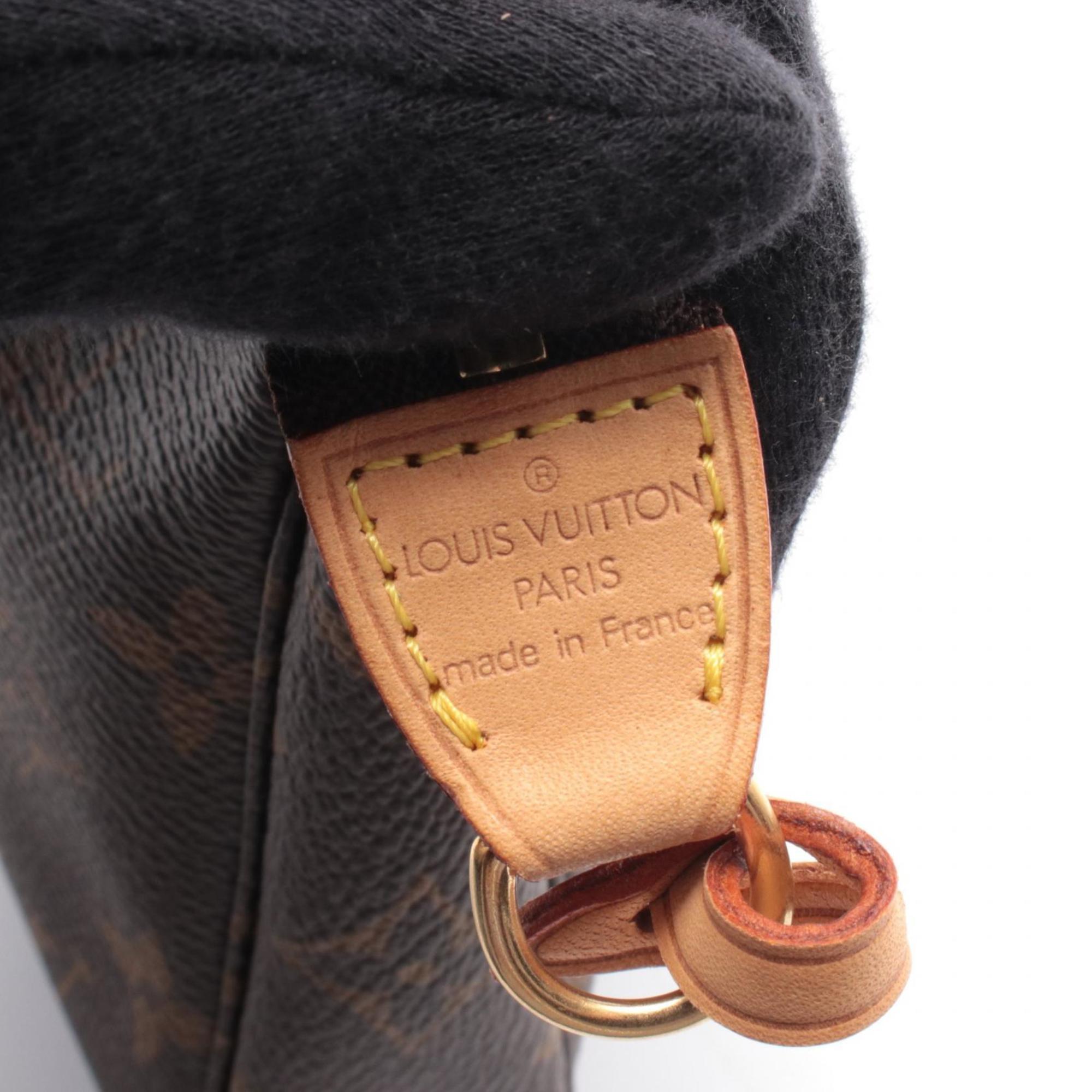 Louis Vuitton Brown Monogram Coated Canvas Leather Handbag (Pre-Owned)