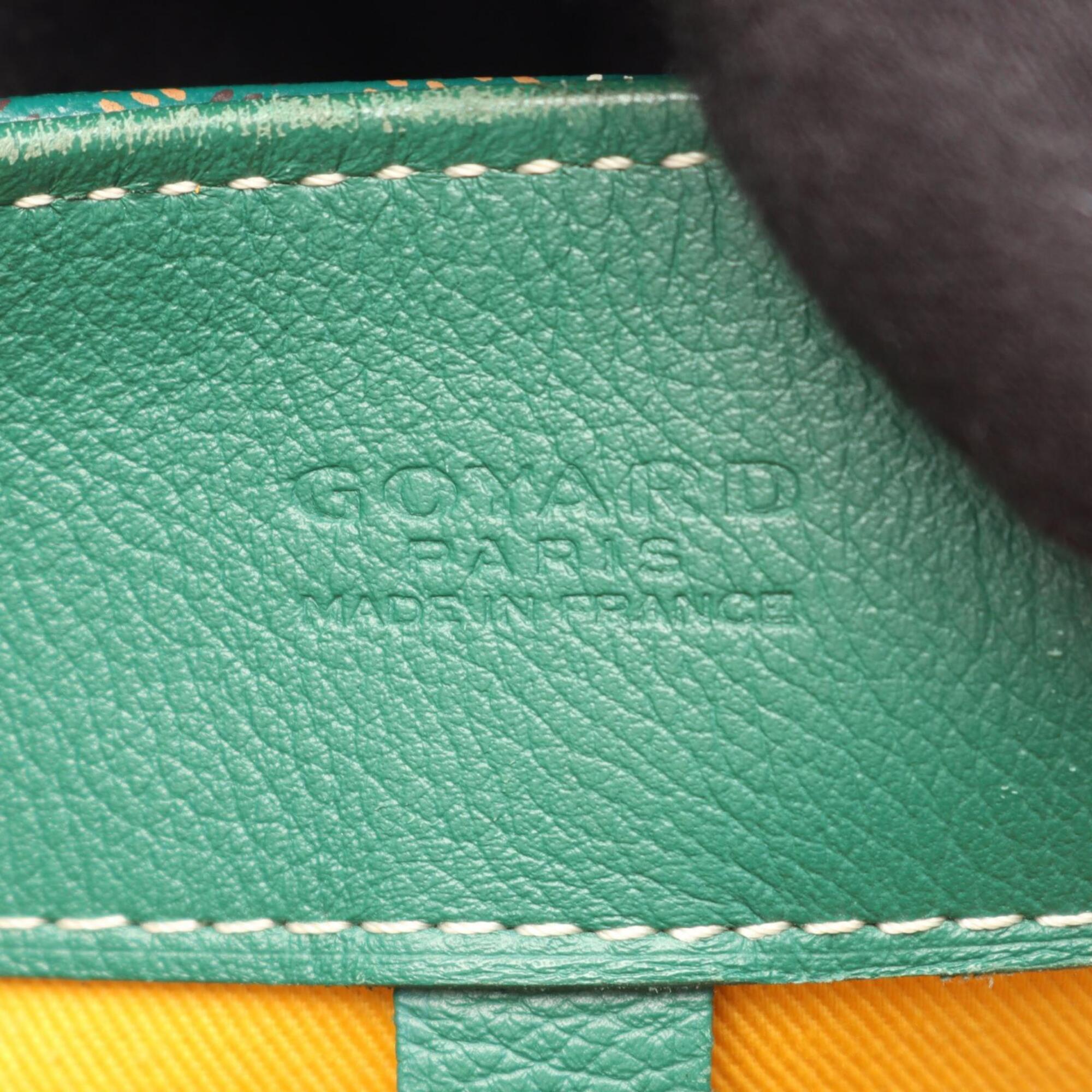 Goyard Green Multi-Color Coated Canvas Handbag Tote Bag (Pre-Owned)