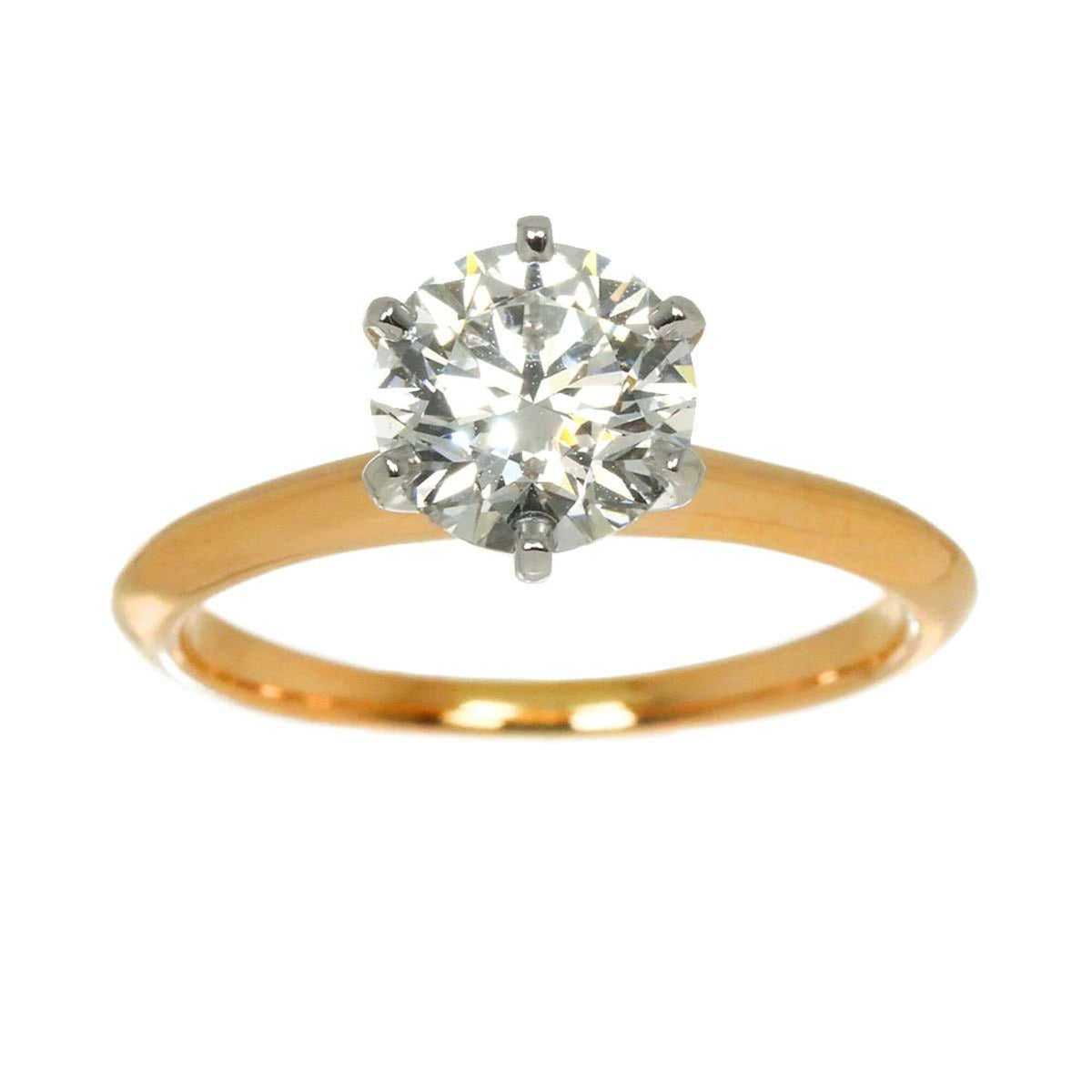 Tiffany Pink Gold (18K) Platinum 950 Band Ring (Pre-Owned)