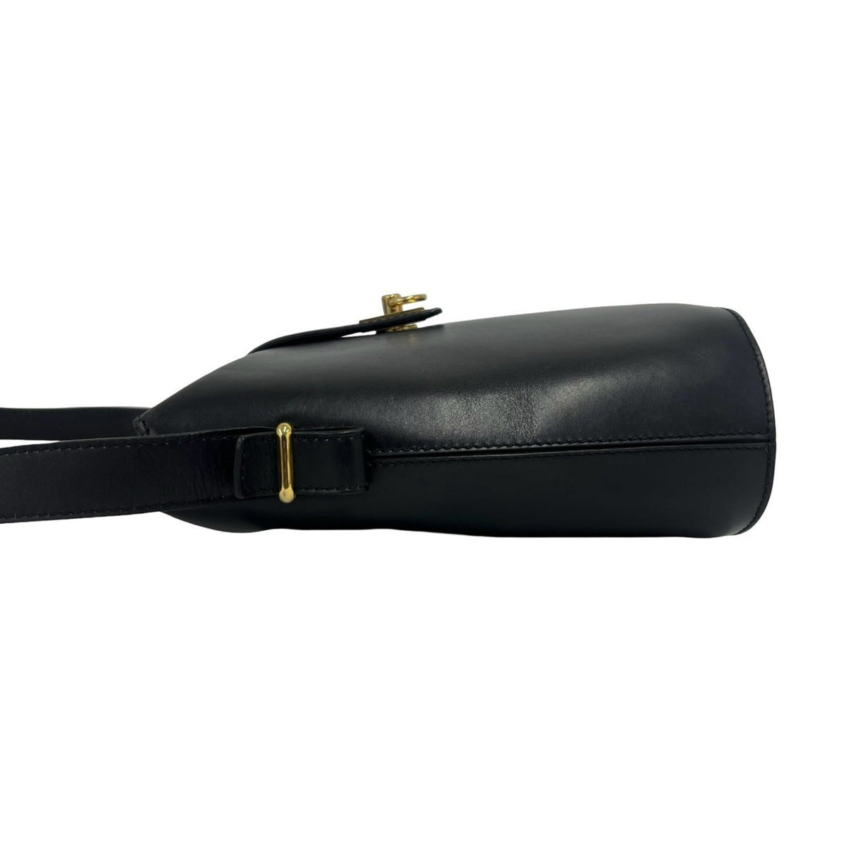 Celine Black Leather Pochette Shoulder Bag (Pre-Owned)