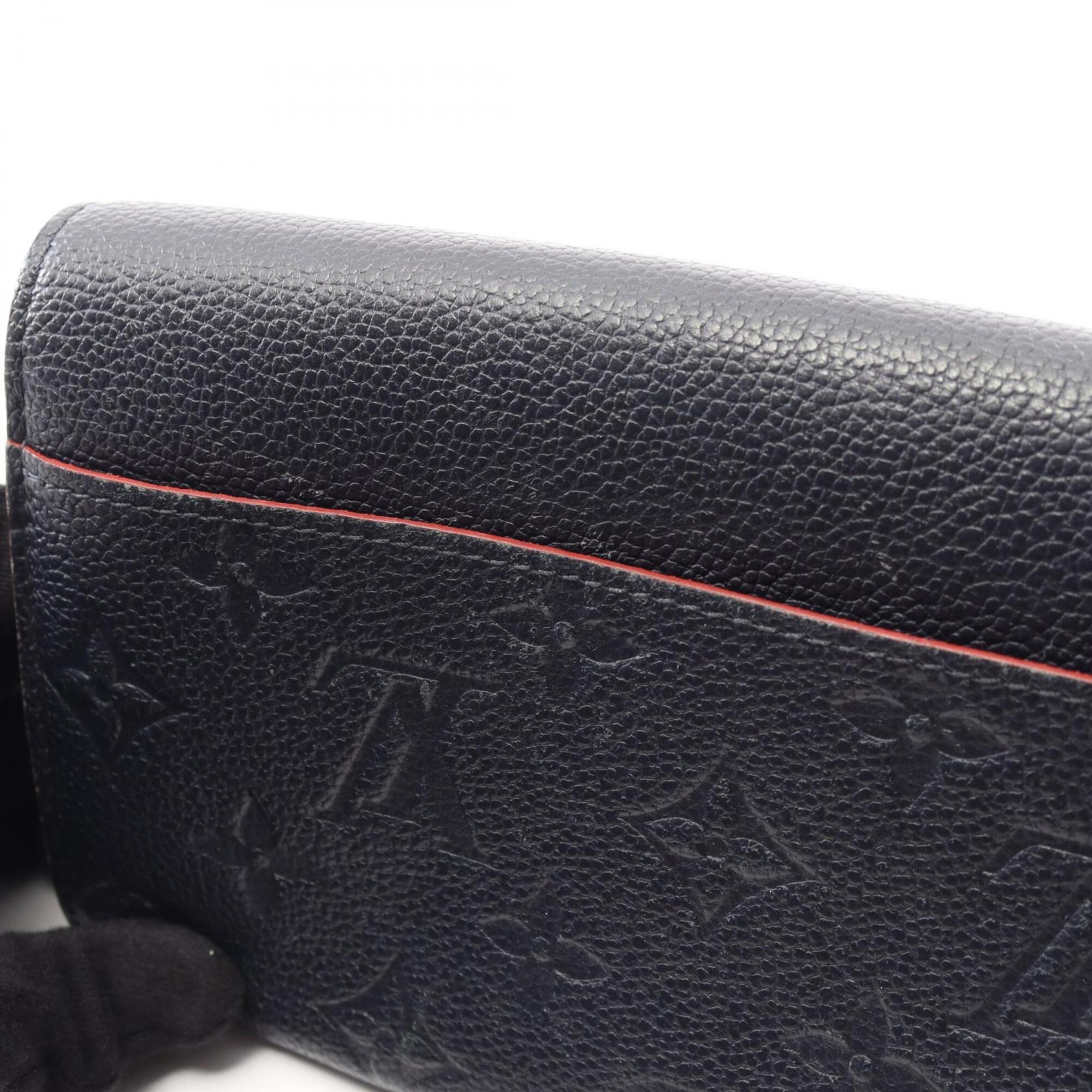 Louis Vuitton Marine Rouge Navy Monogram Empreinte Leather Long Wallet (Bi-Fold) (Pre-Owned)