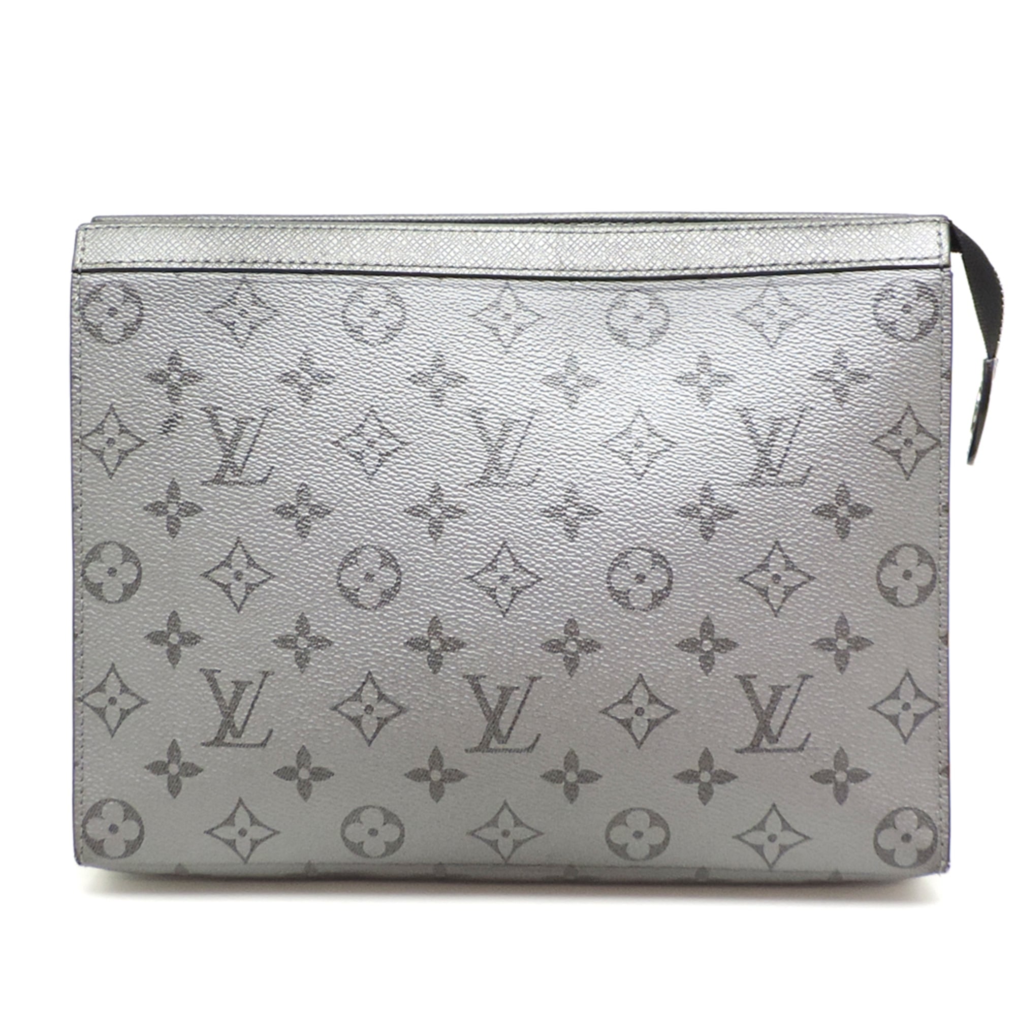 Louis Vuitton Gray Monogram Eclipse Clutch Bag Pochette (Pre-Owned)