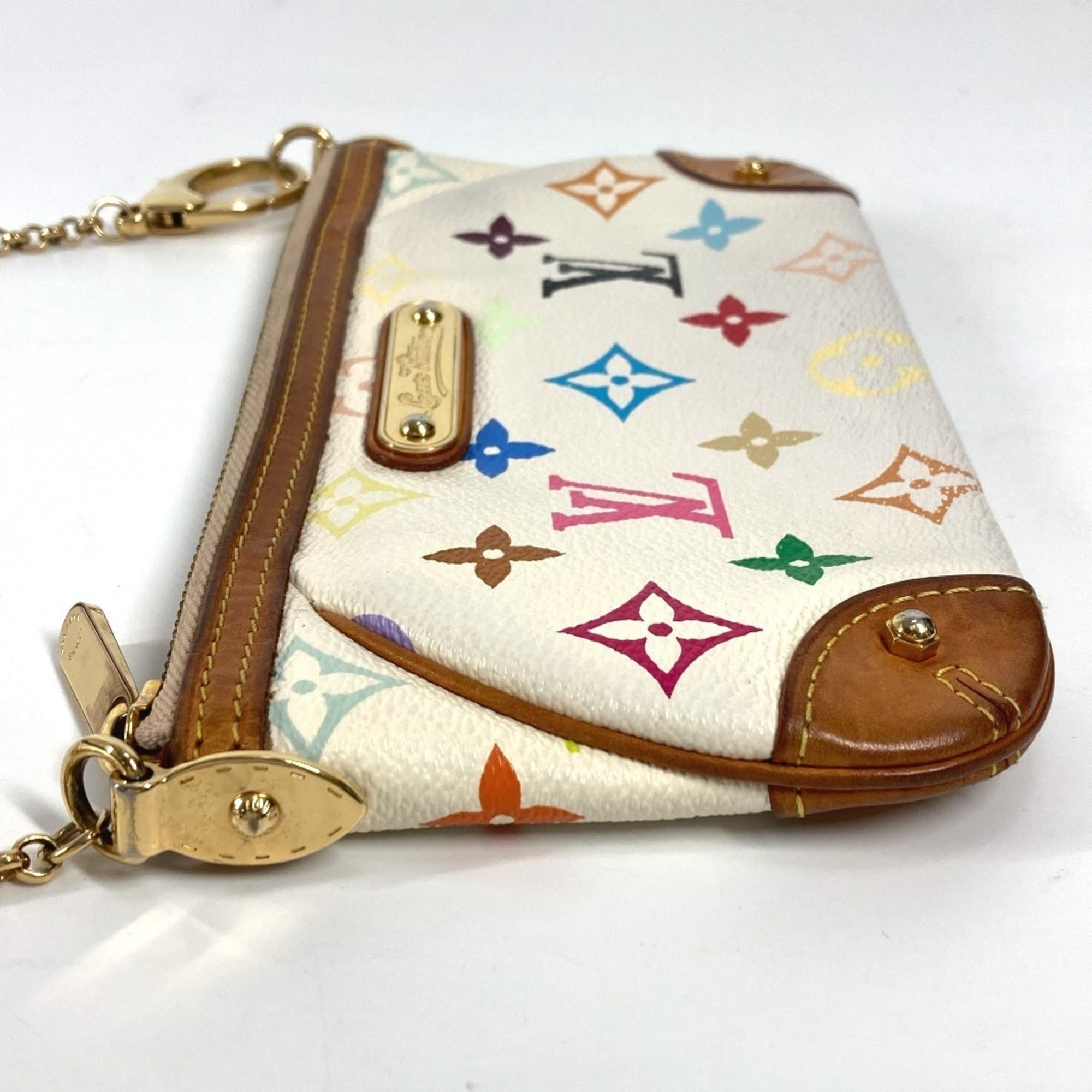 Louis Vuitton Blanc Monogram Multicolore Pouch Shoulder Bag (Pre-Owned)