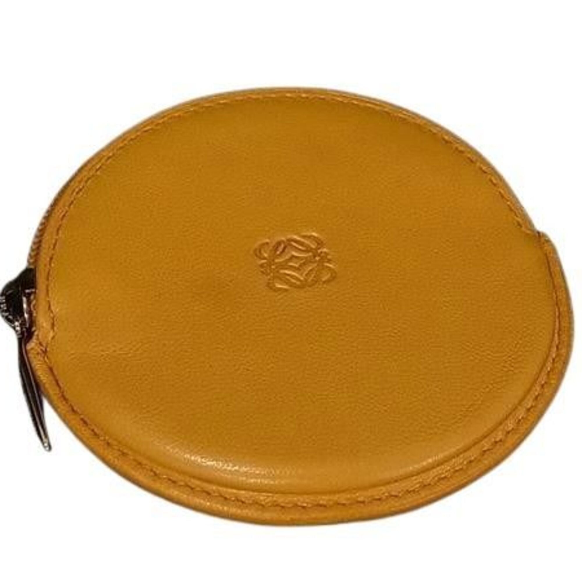 Loewe Mustard Leather Coin Purse/Coin Case (Pre-Owned)