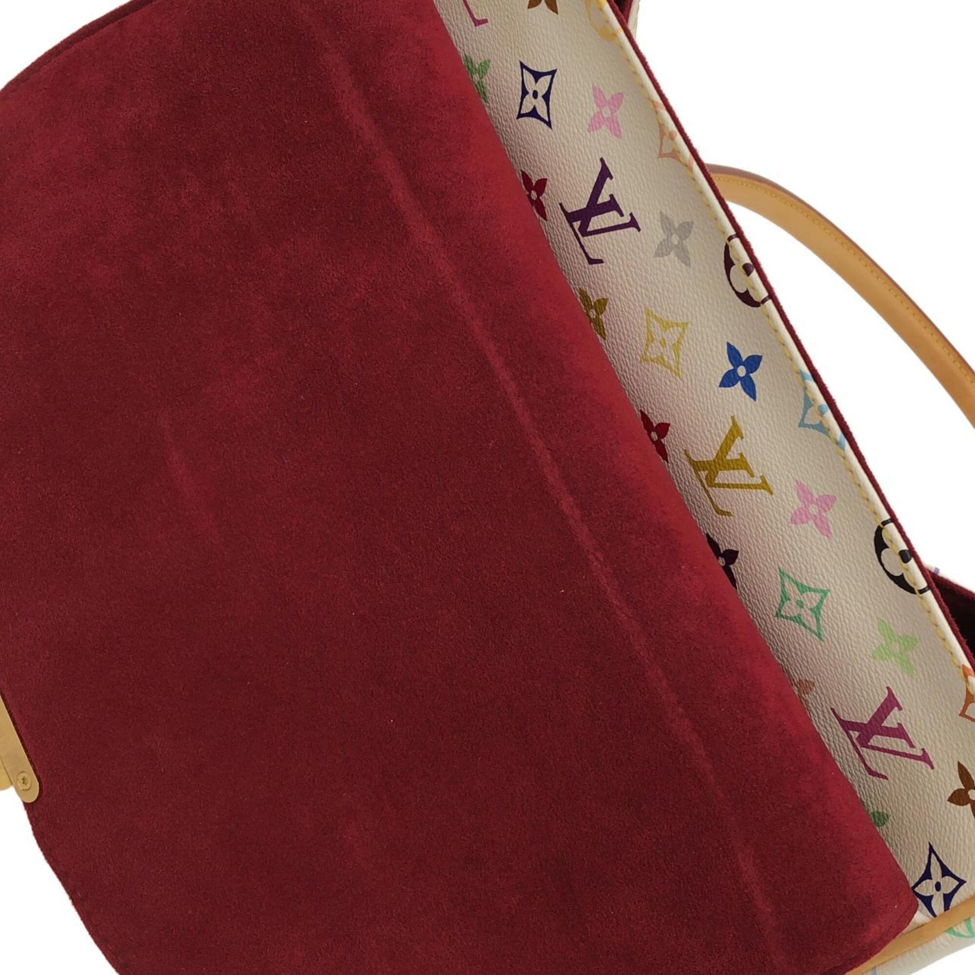 Louis Vuitton White Coated Canvas Handbag (Pre-Owned)