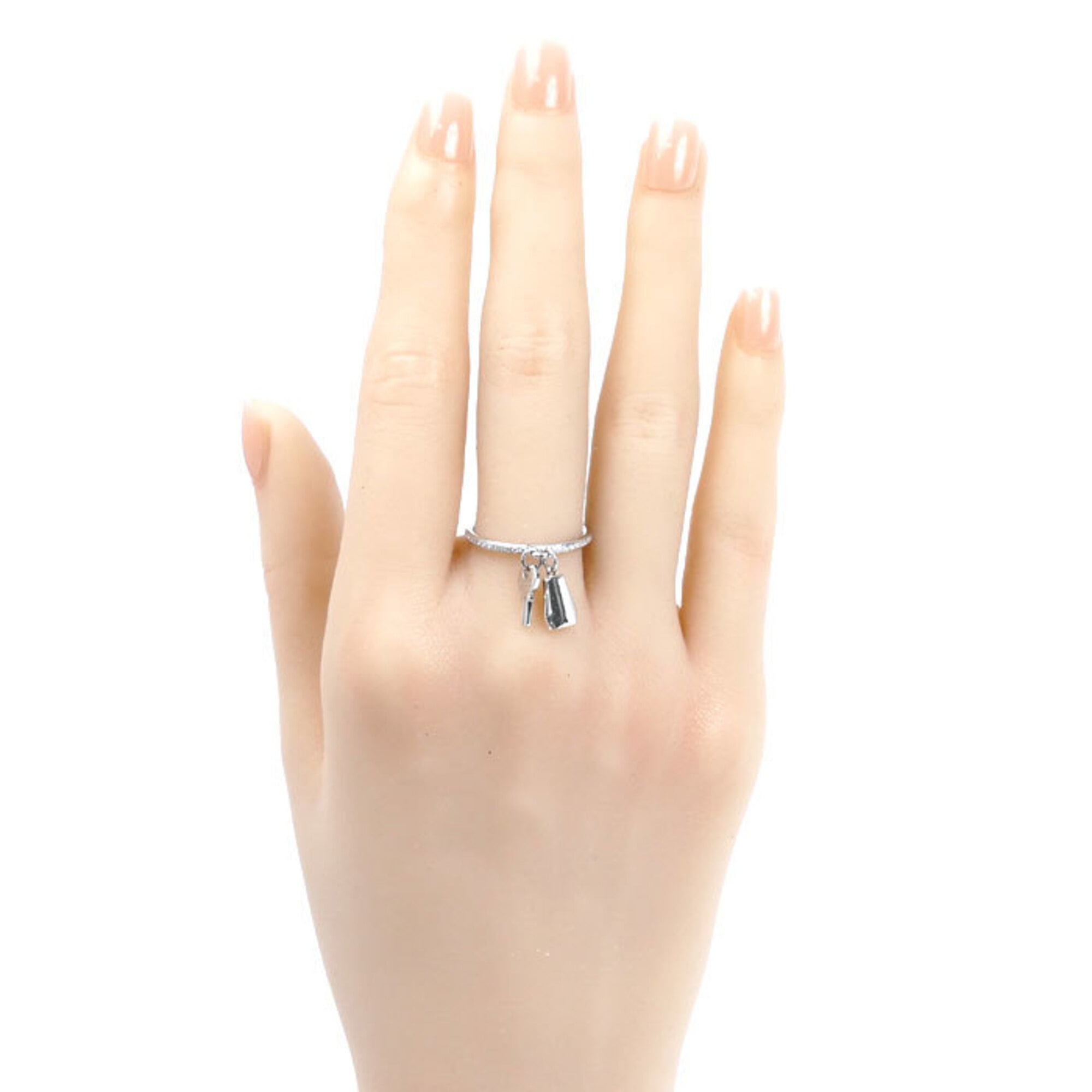 Hermes White Gold (18K) Band Ring (Pre-Owned)