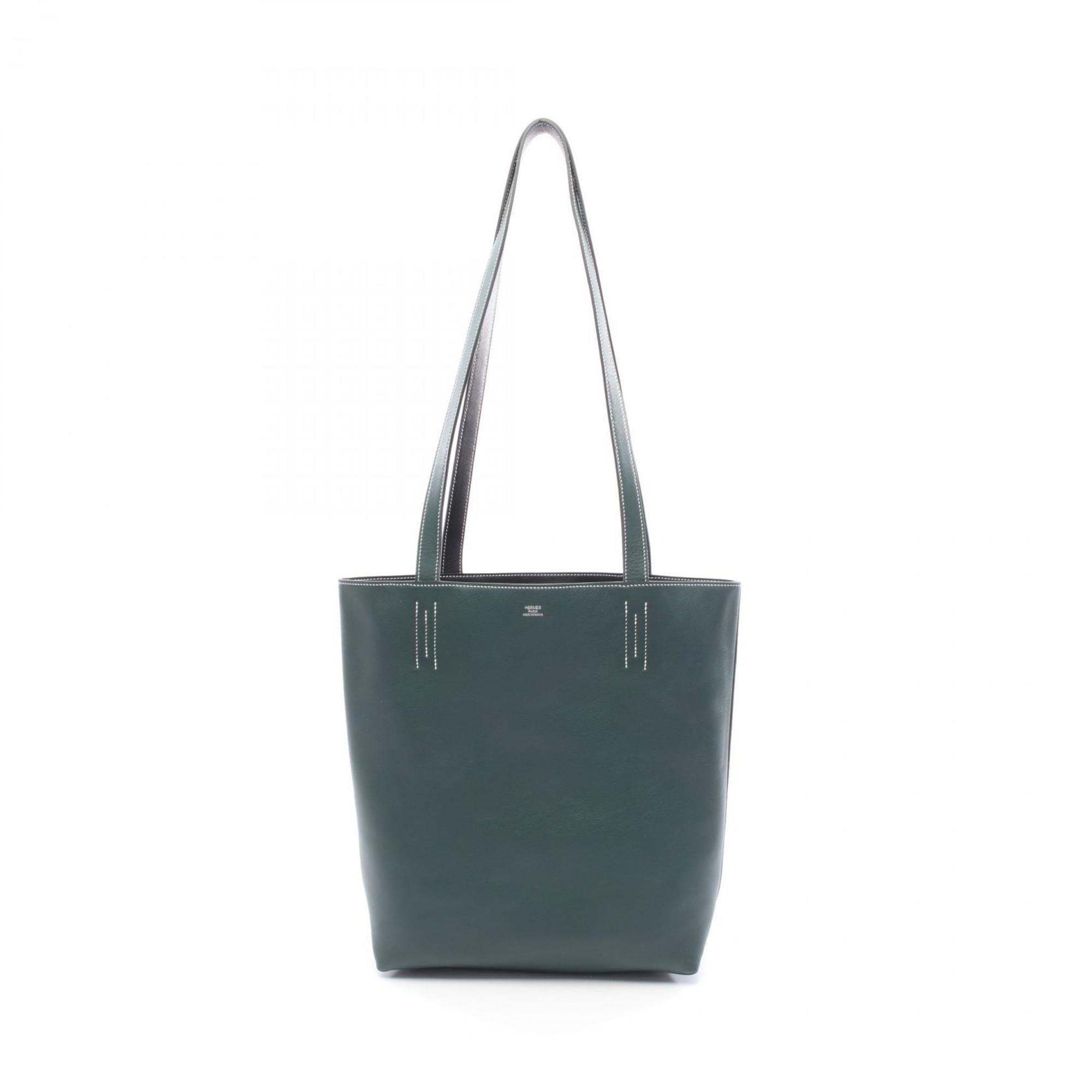 Hermes Black Green Tote Bag (Pre-Owned)