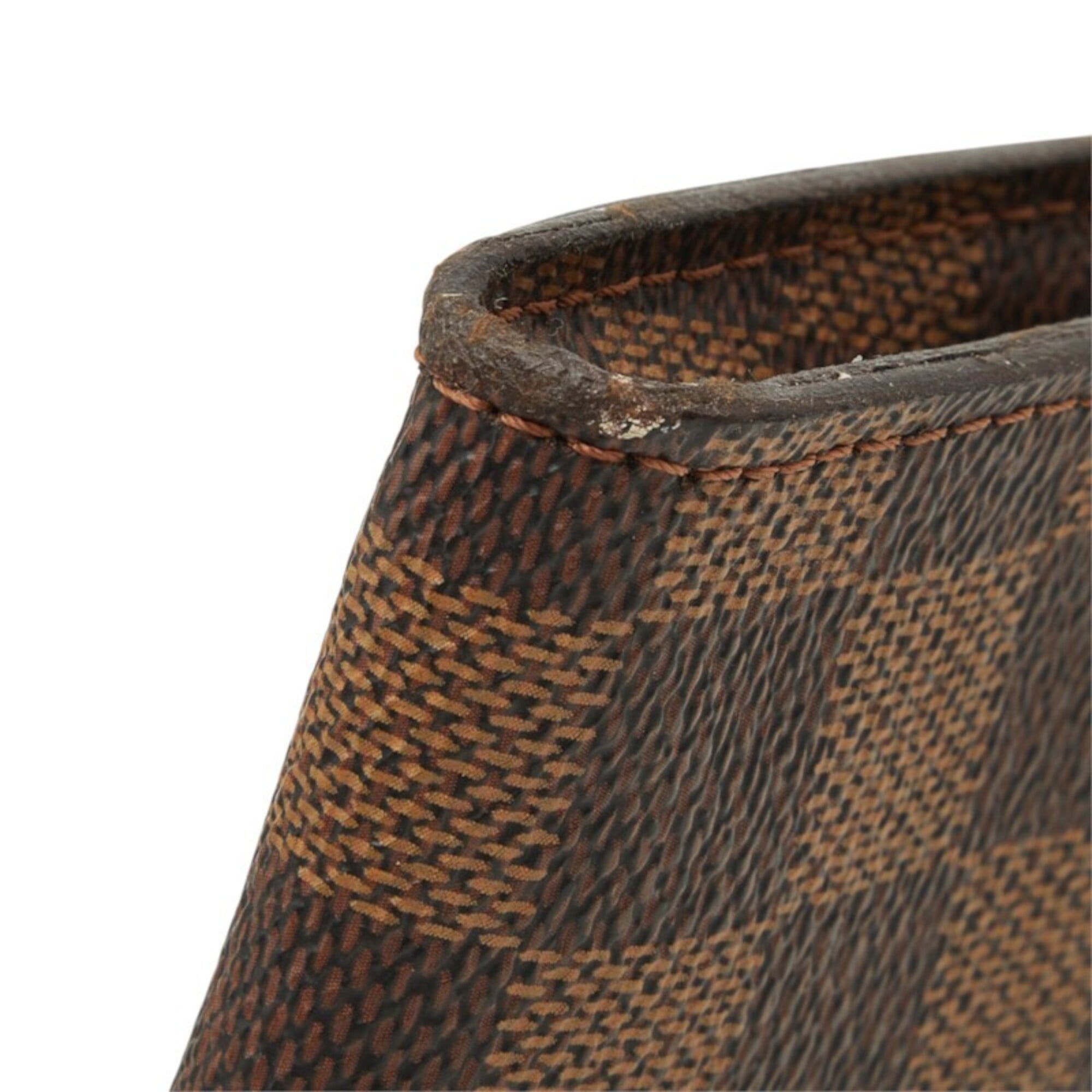 Louis Vuitton Brown Damier Canvas Pvc Handbag Pouch (Pre-Owned)