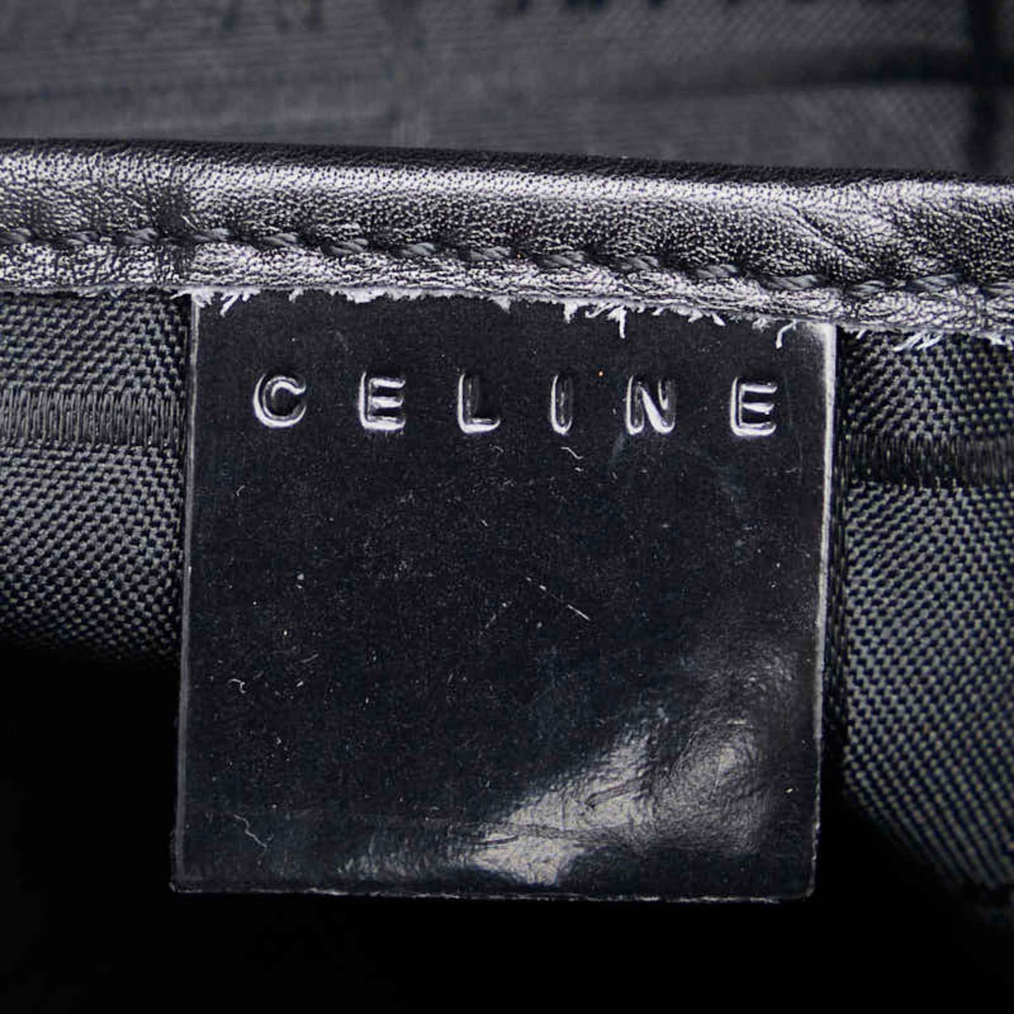 Celine Black Brown Leather Backpack (Pre-Owned)