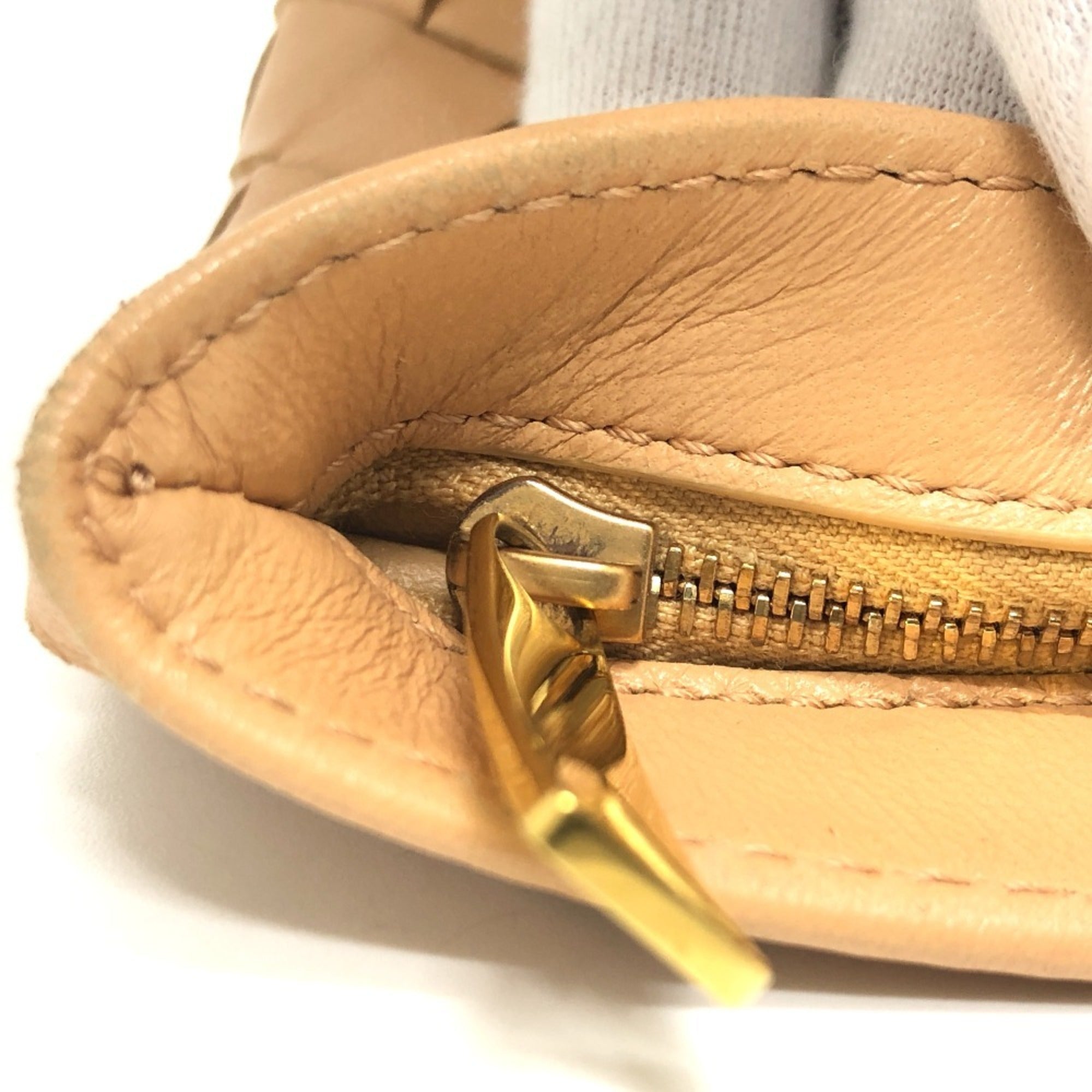 Bottega Veneta Beige Leather Handbag (Pre-Owned)