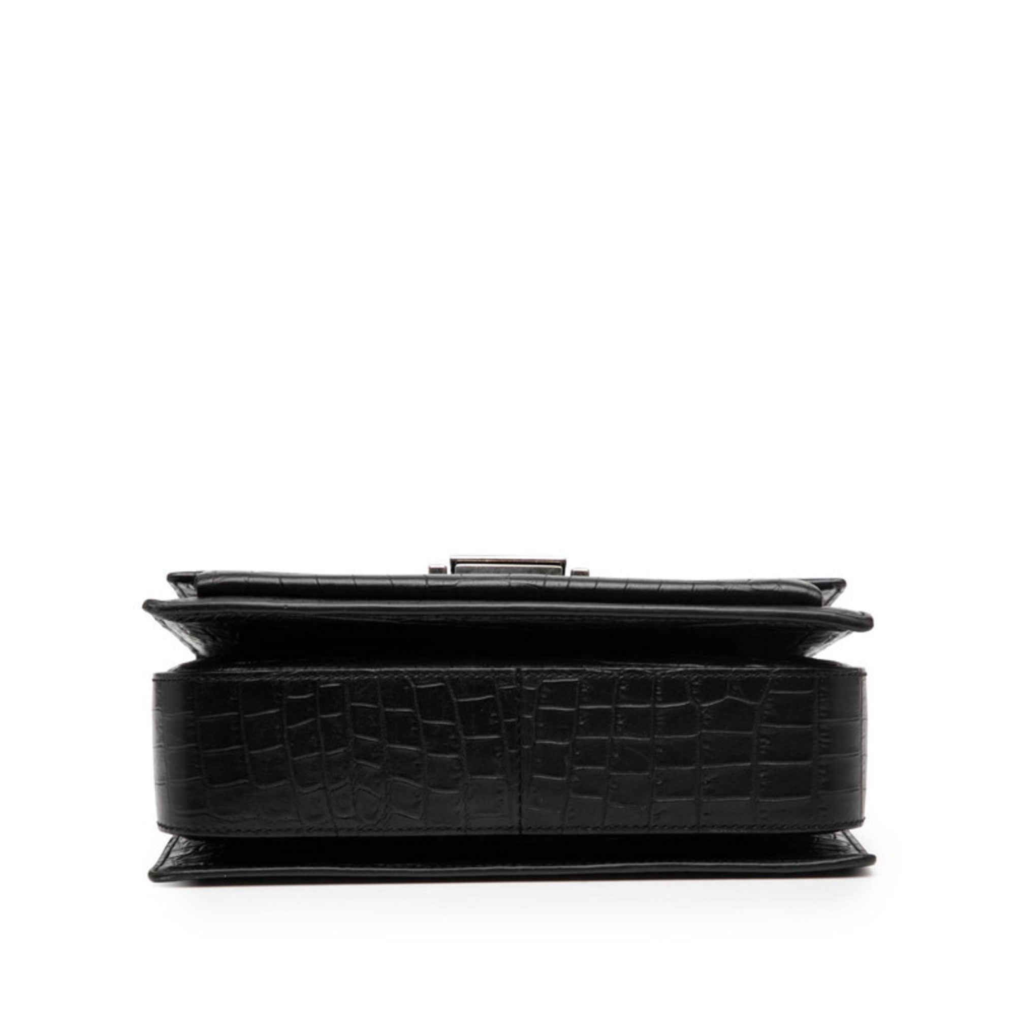 Saint Laurent Black Leather Handbag Shoulder Bag (Pre-Owned)