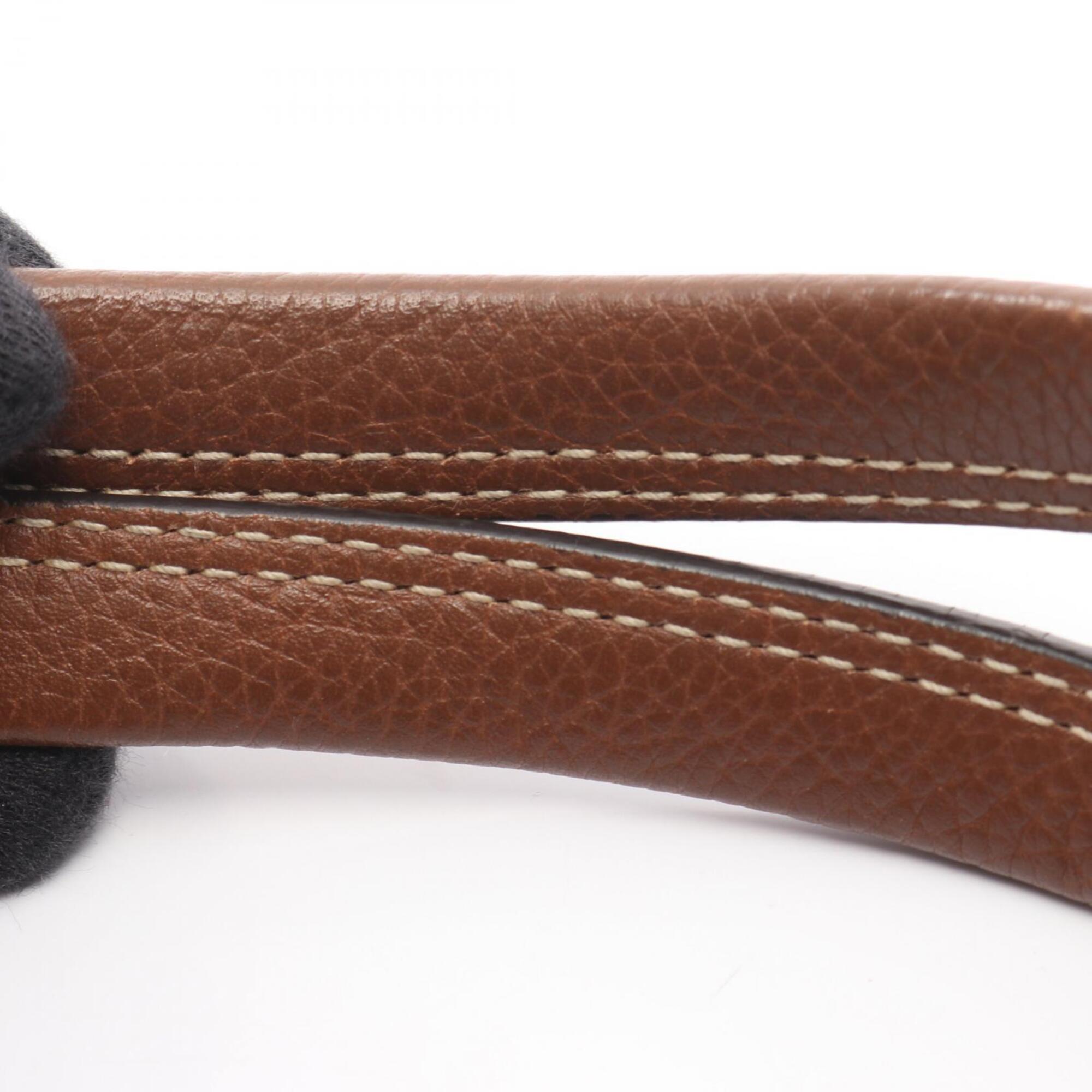 Salvatore Ferragamo Brown Leather Handbag Pouch Tote Bag (Pre-Owned)