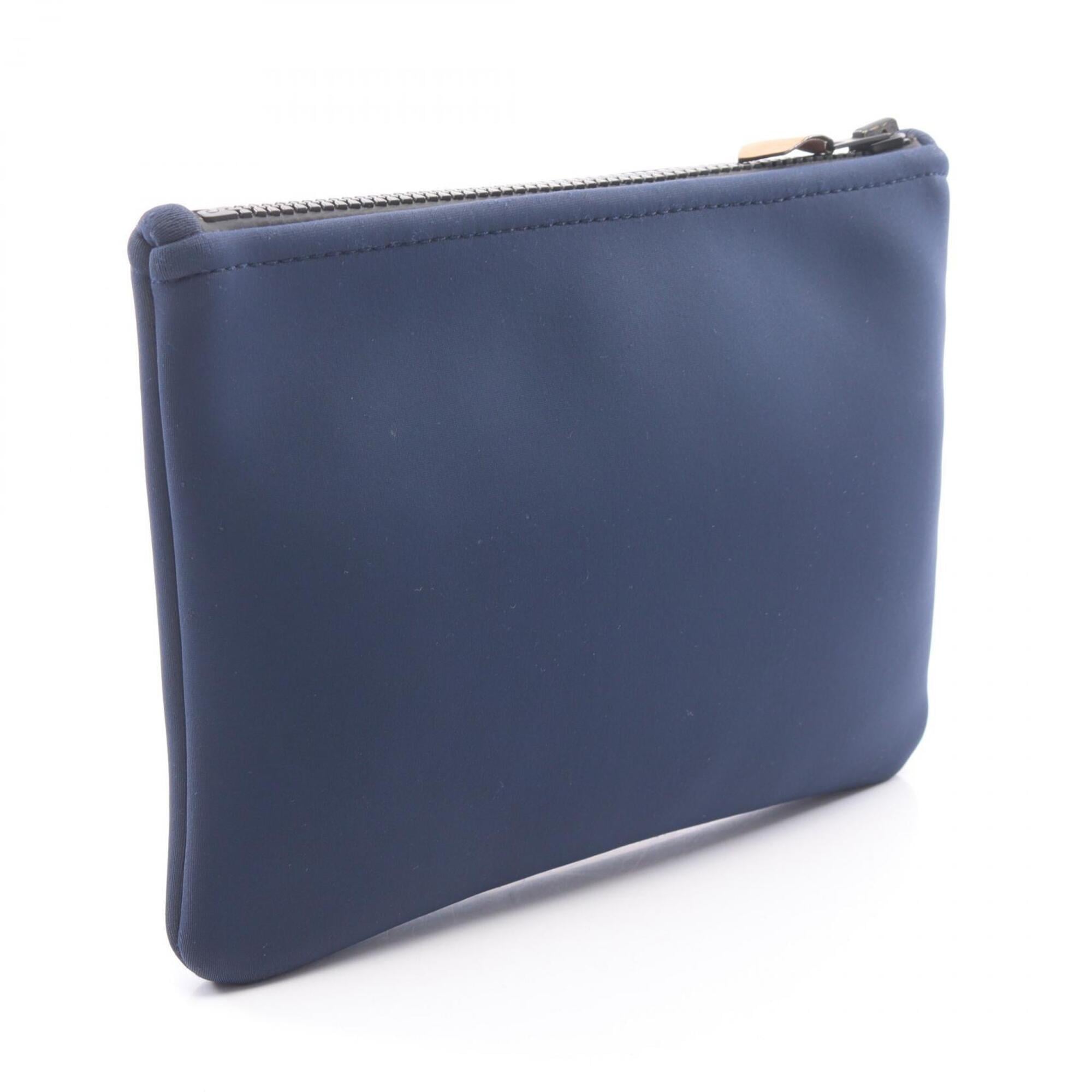 Hermes Navy Nylon Handbag Pouch (Pre-Owned)