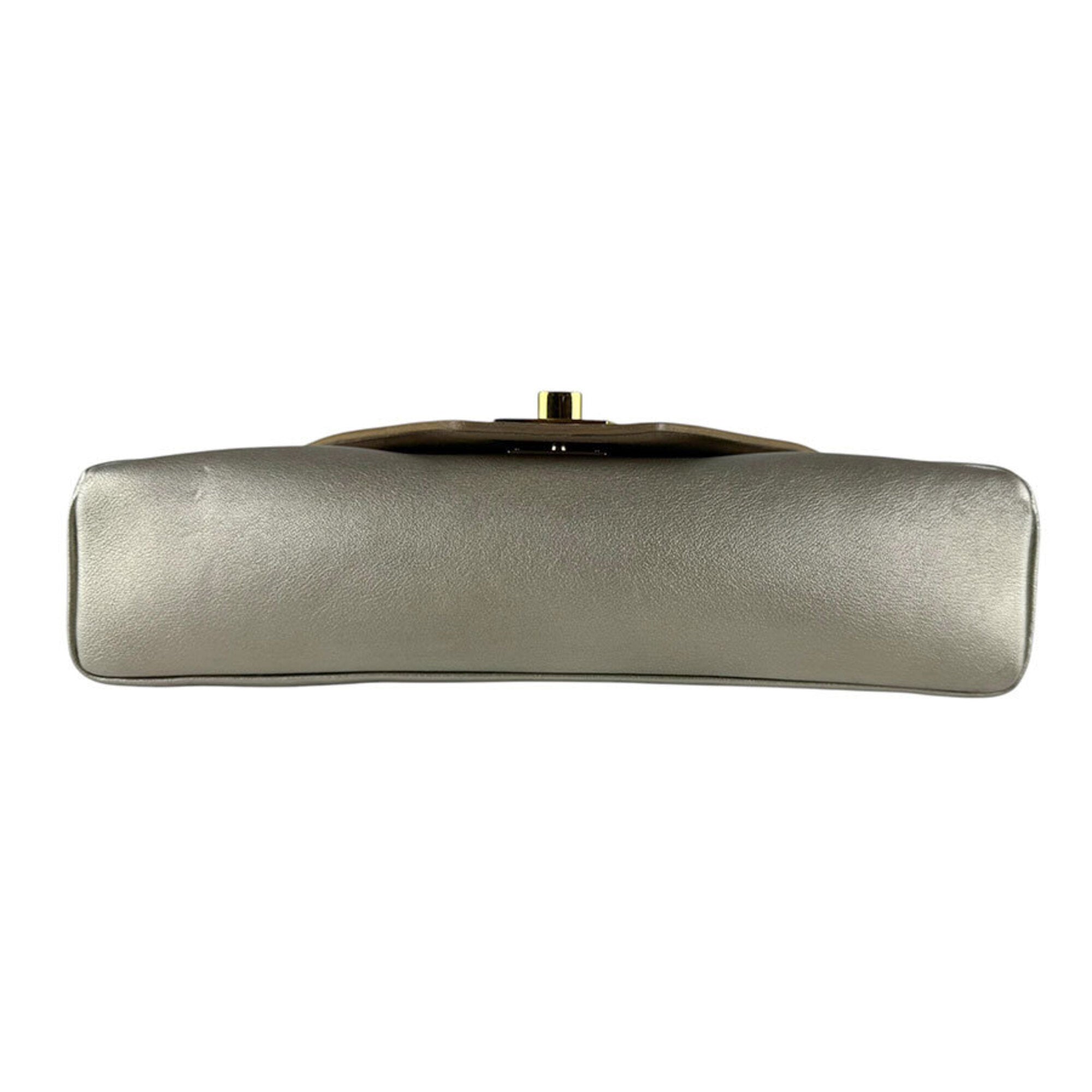 Louis Vuitton Metallic Gold Leather Shoulder Bag (Pre-Owned)