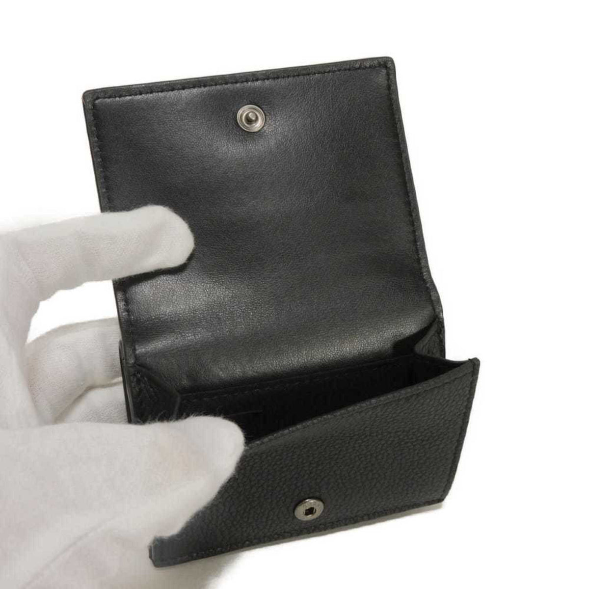 Fendi Black Gunmetal Wallet (Tri-Fold) (Pre-Owned)