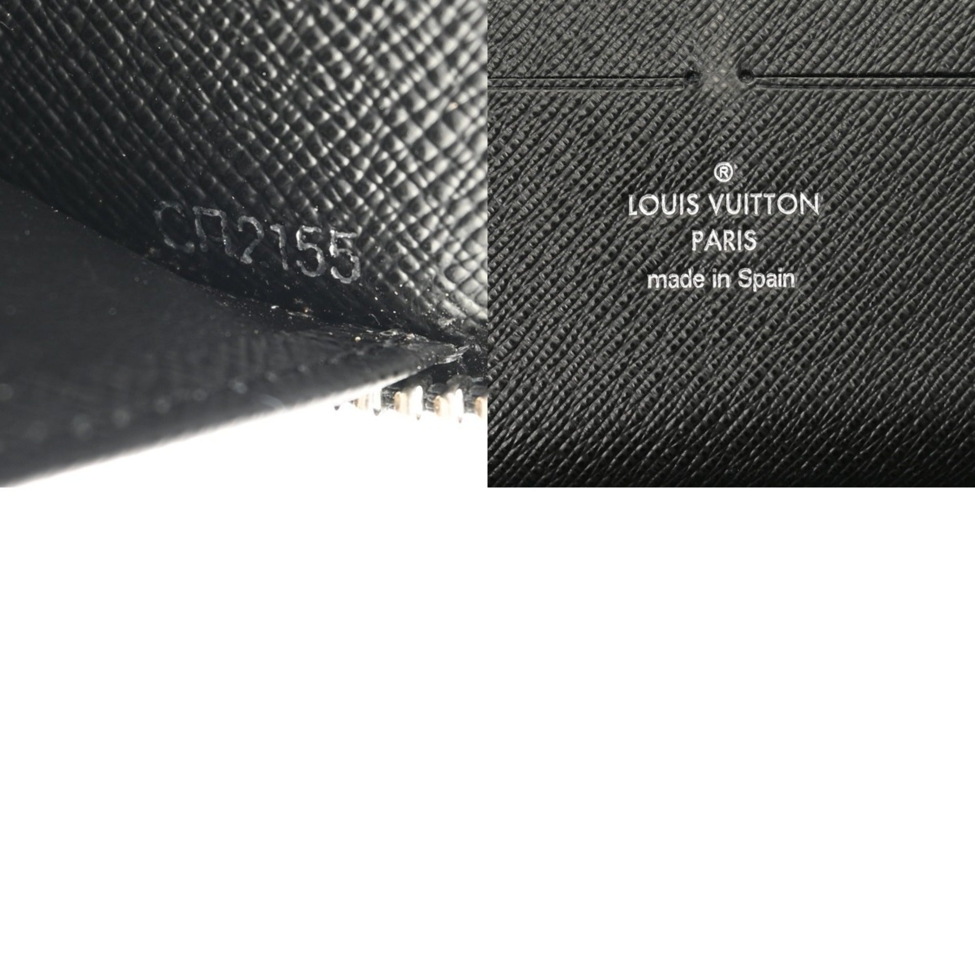 Louis Vuitton Black Damier Graphite Long Wallet (Bi-Fold) (Pre-Owned)