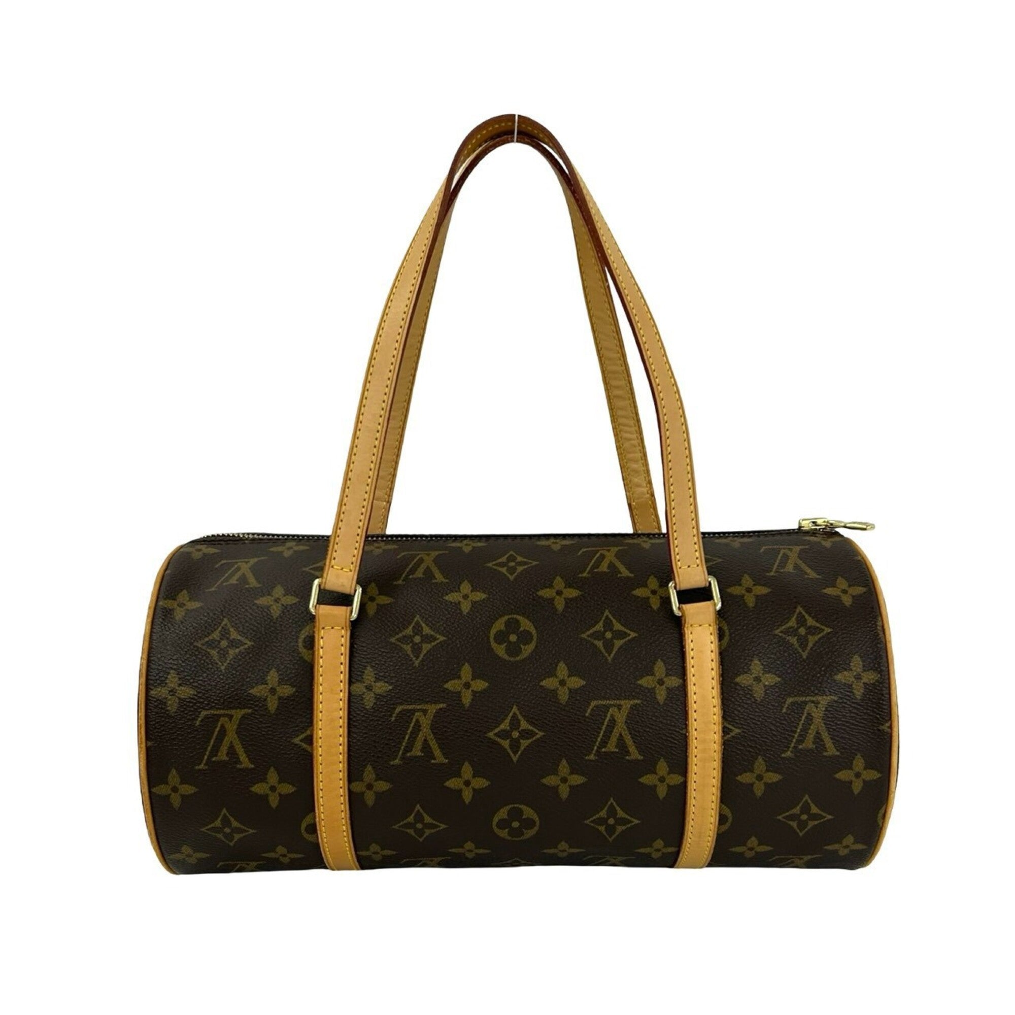 Louis Vuitton Brown Leather Pvc Boston Bag Handbag (Pre-Owned)
