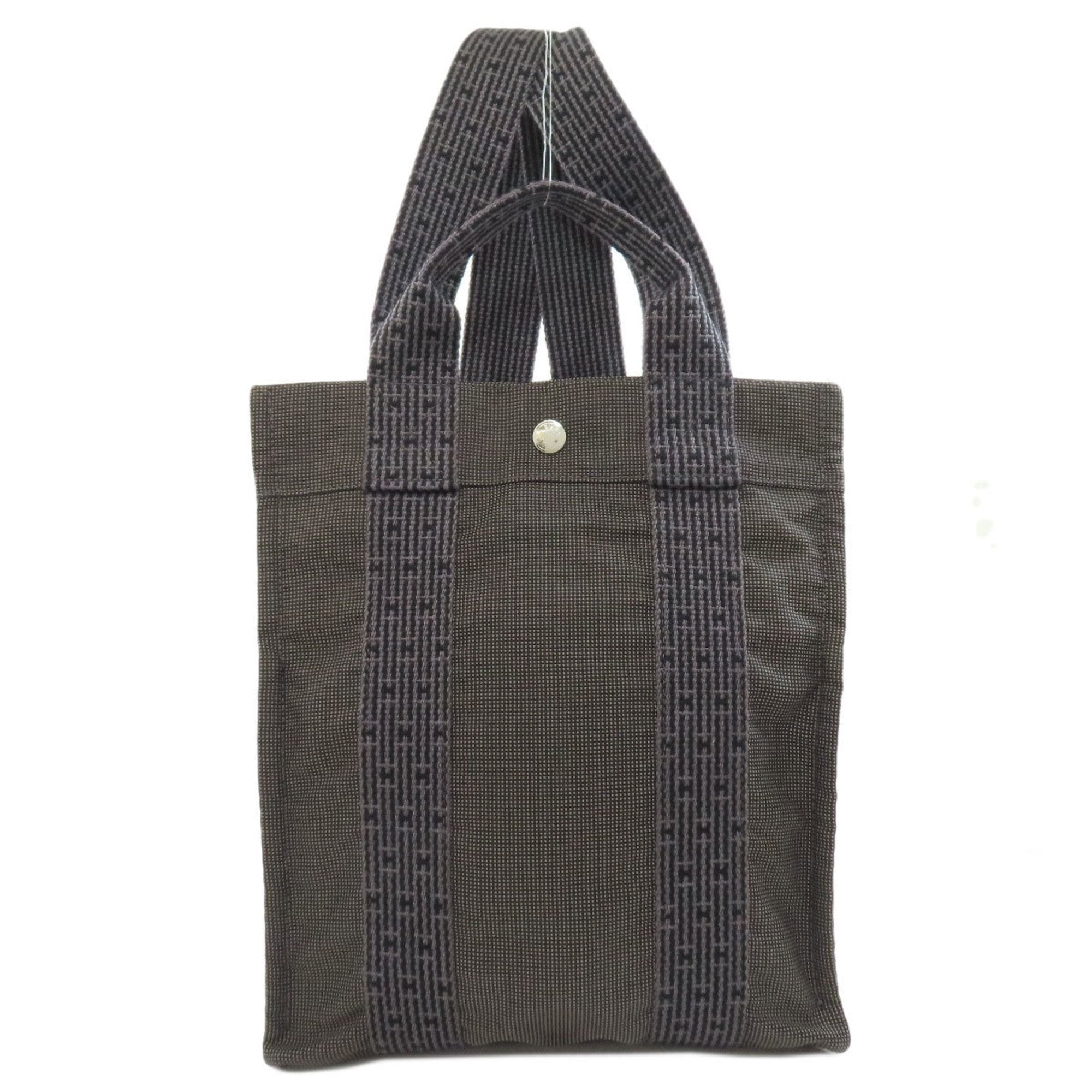 Hermes Gray Canvas Backpack (Pre-Owned)
