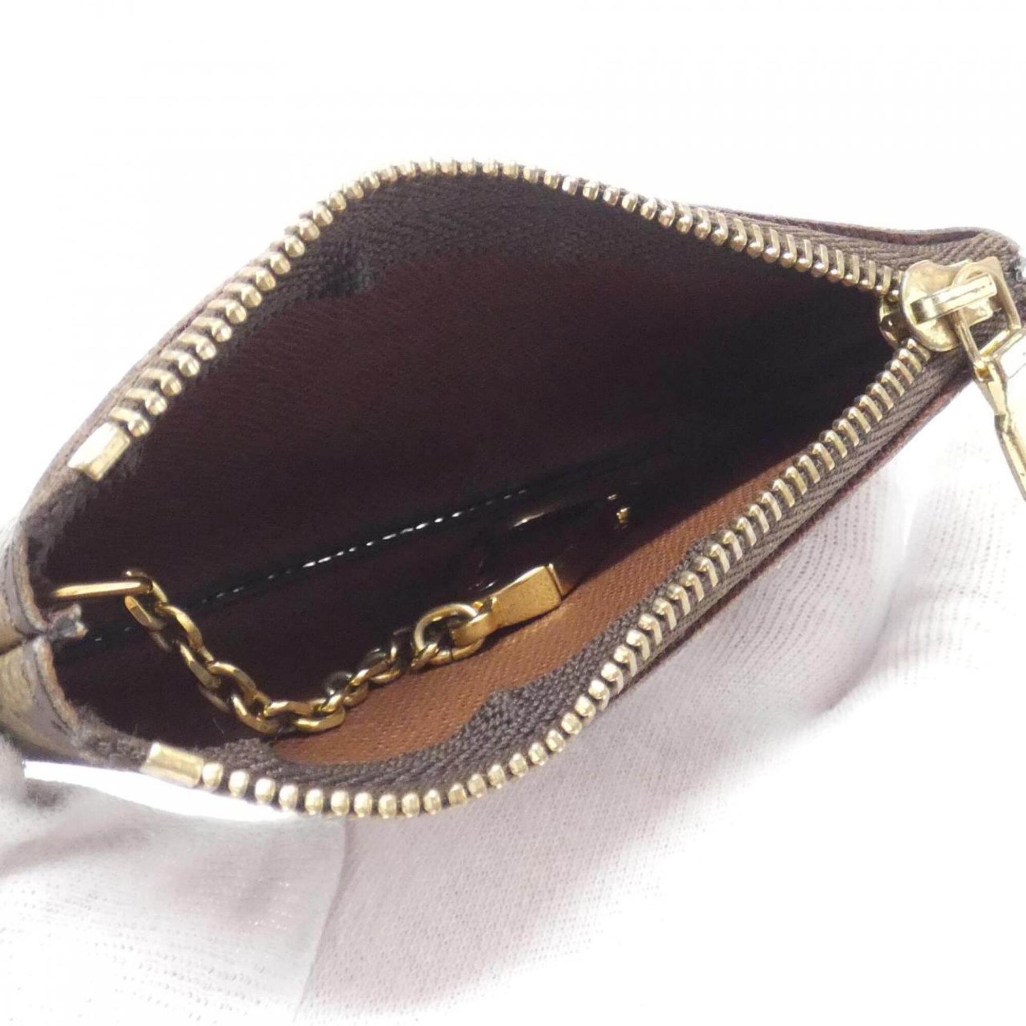 Louis Vuitton Marron Coated Canvas Coin Purse/Coin Case (Pre-Owned)
