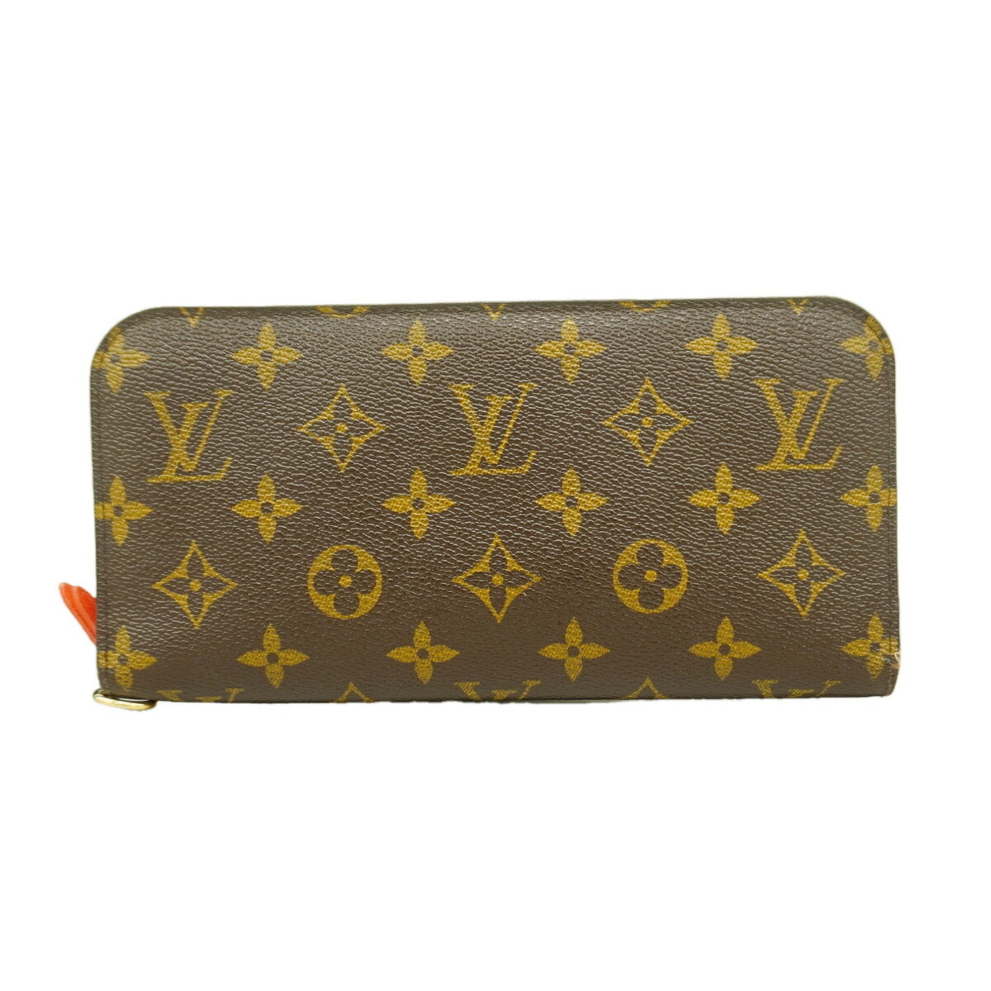 Louis Vuitton Brown Lv Orange Long Wallet (Bi-Fold) (Pre-Owned)