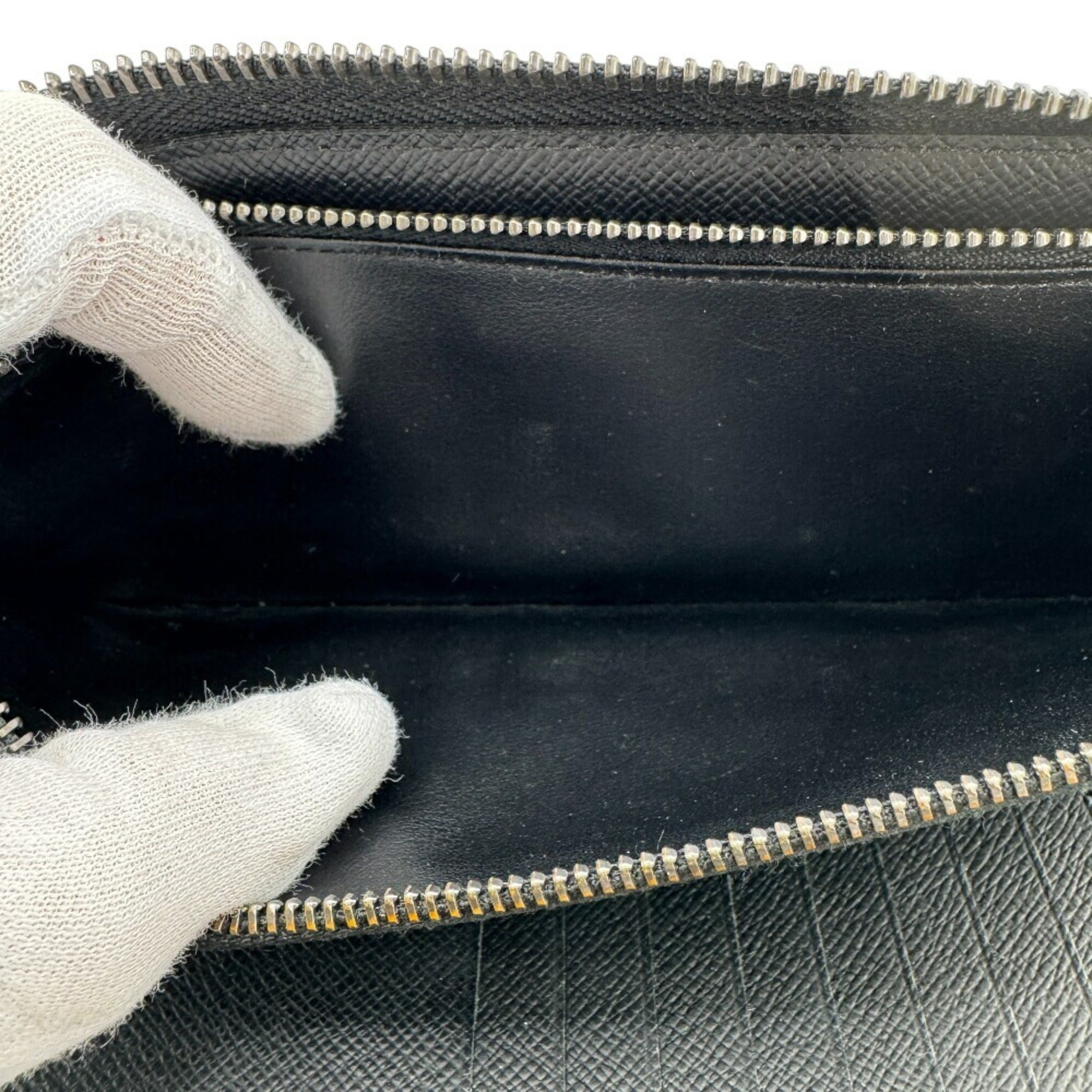 Louis Vuitton Black Gray Monogram Eclipse Monogram Eclipse Wallet (Bi-Fold) (Pre-Owned)
