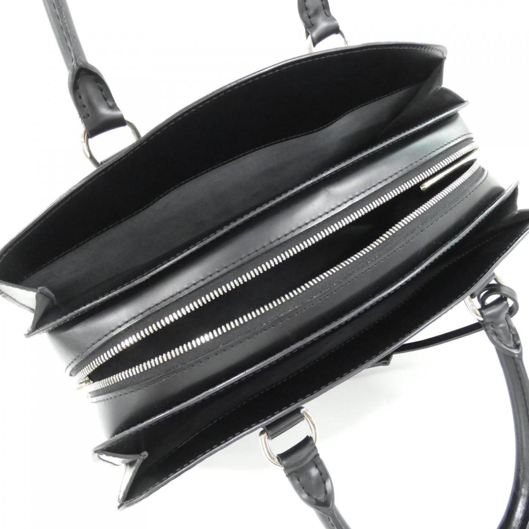 Louis Vuitton Black Leather Handbag (Pre-Owned)