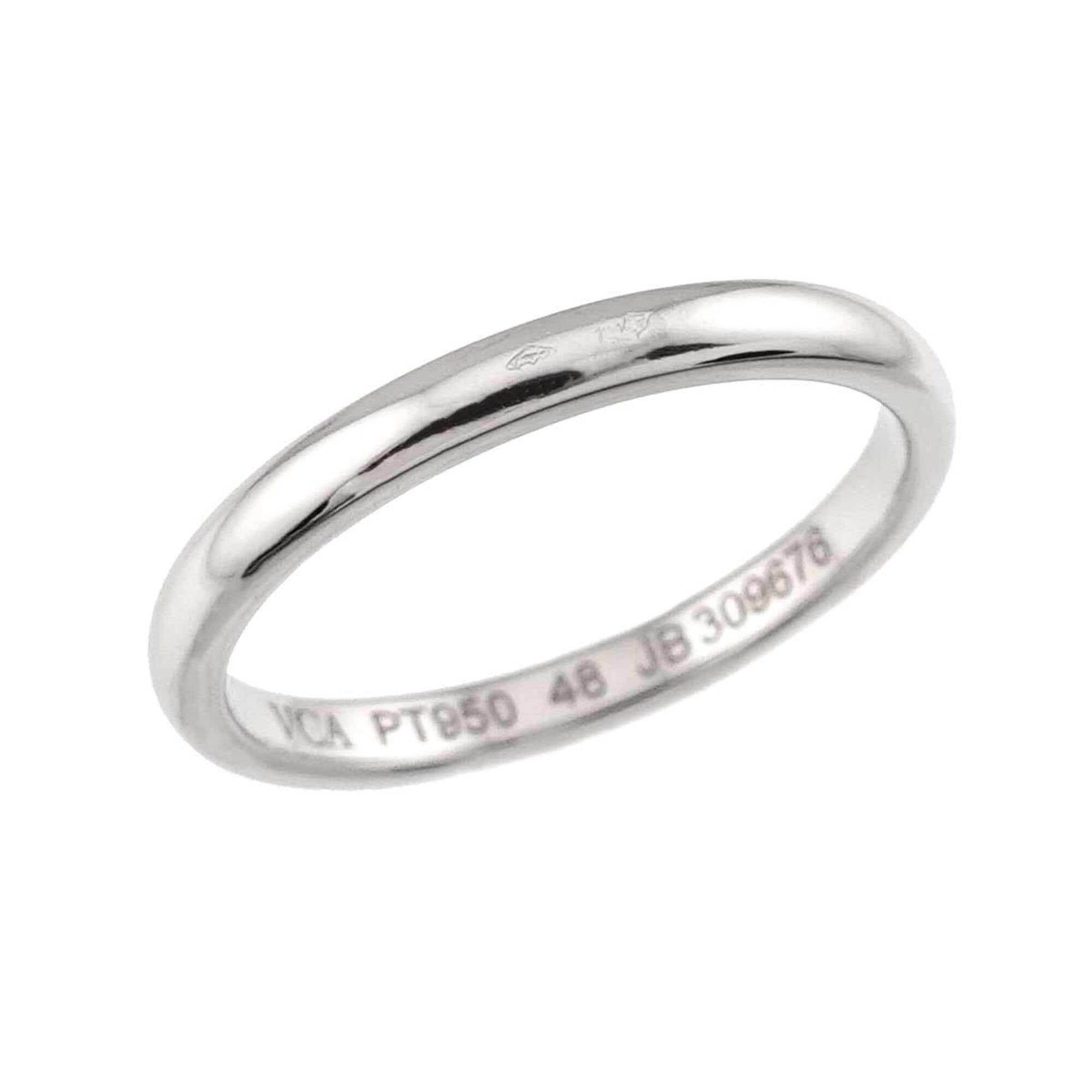 Van Cleef & Arpels Platinum 950 Band Ring (Pre-Owned)