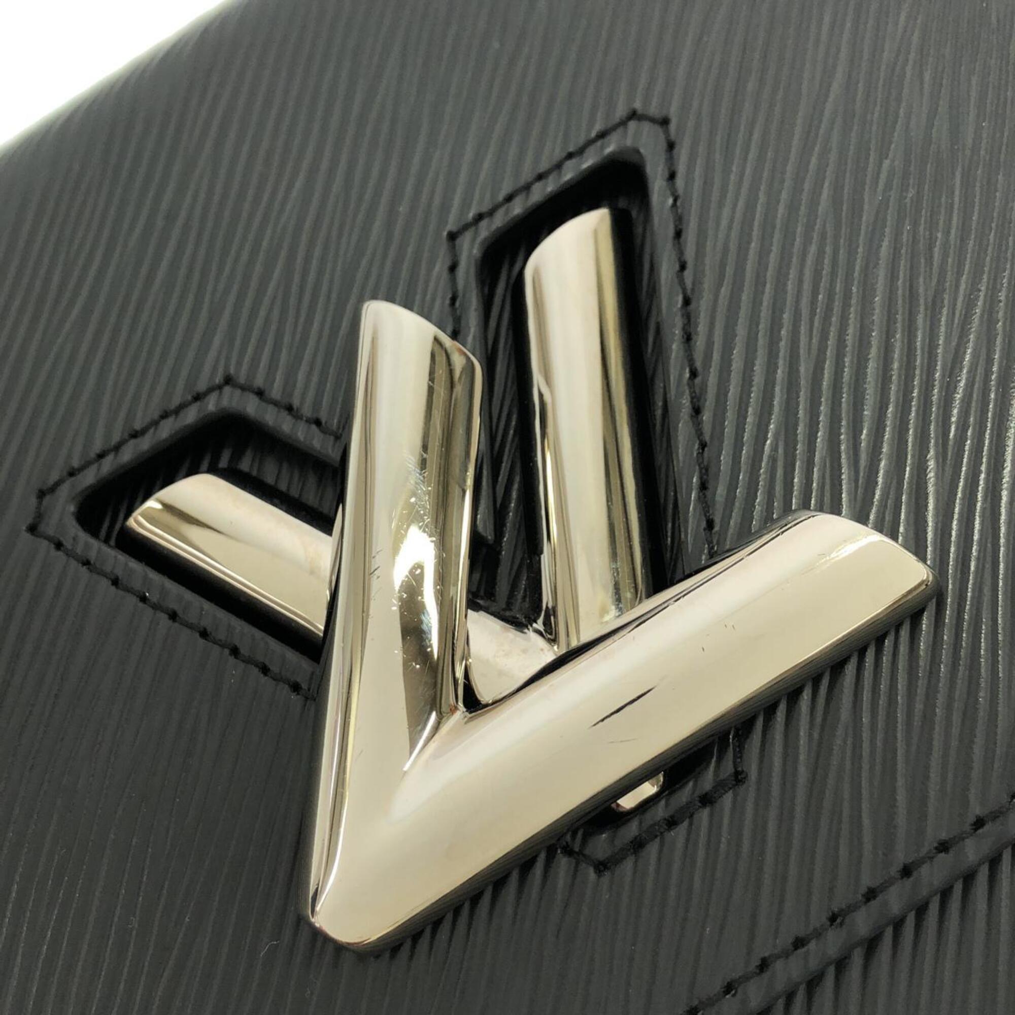 Louis Vuitton Black Leather Shoulder Bag (Pre-Owned)