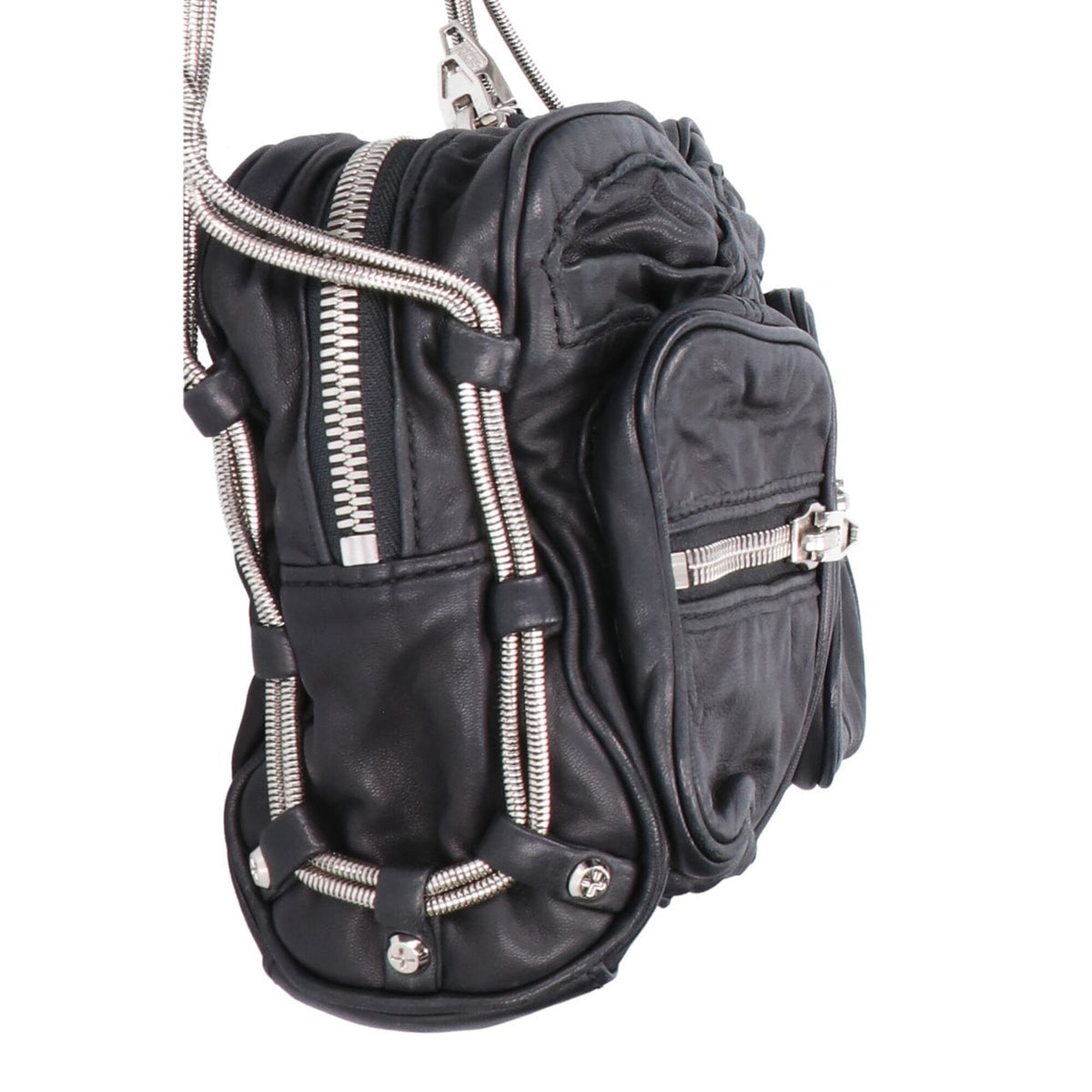 Alexander Wang Black Leather Shoulder Bag (Pre-Owned)