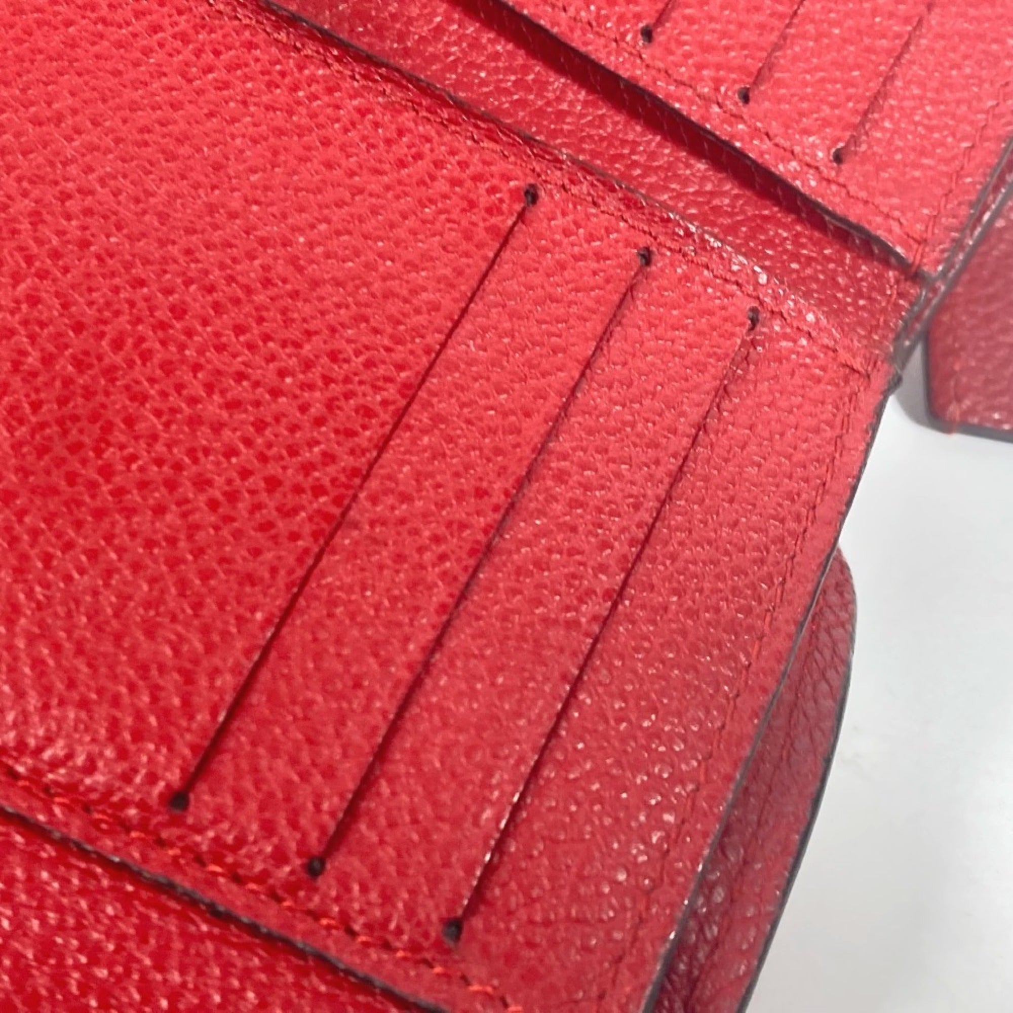 Louis Vuitton Cerise Red Color Monogram Empreinte Wallet (Tri-Fold) (Pre-Owned)