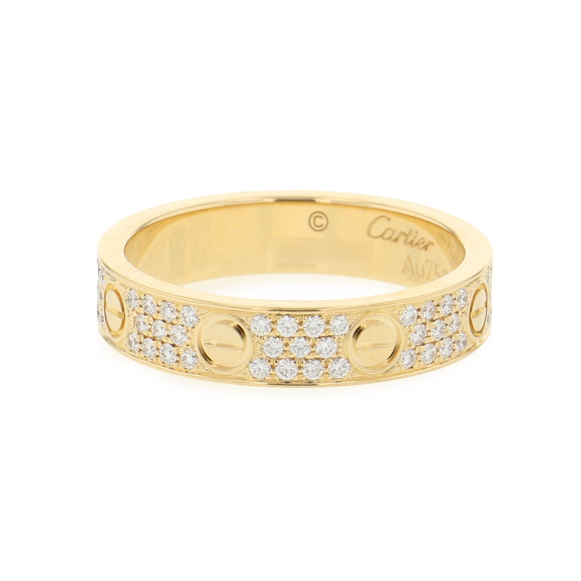 Cartier Love Yellow Gold (18K) Band Ring (Pre-Owned)