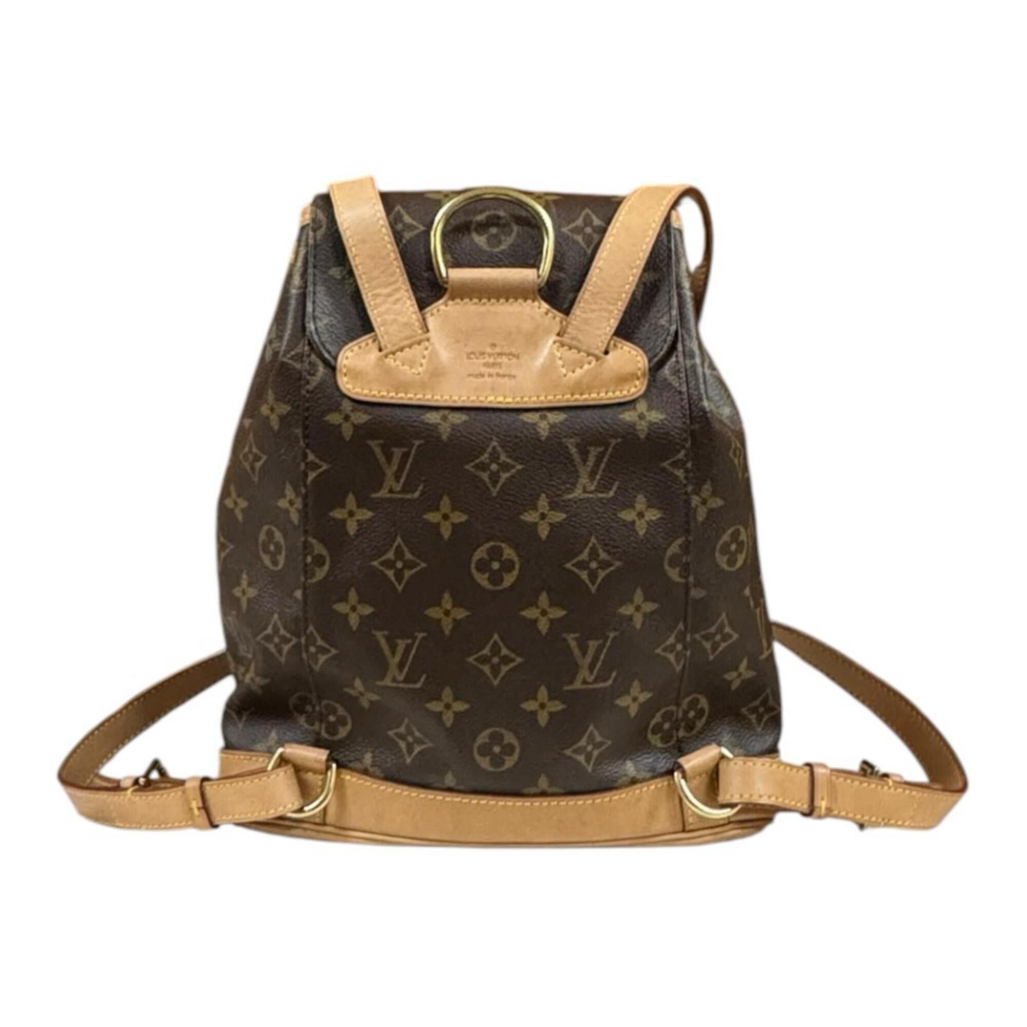 Louis Vuitton Brown Monogram Canvas Backpack (Pre-Owned)