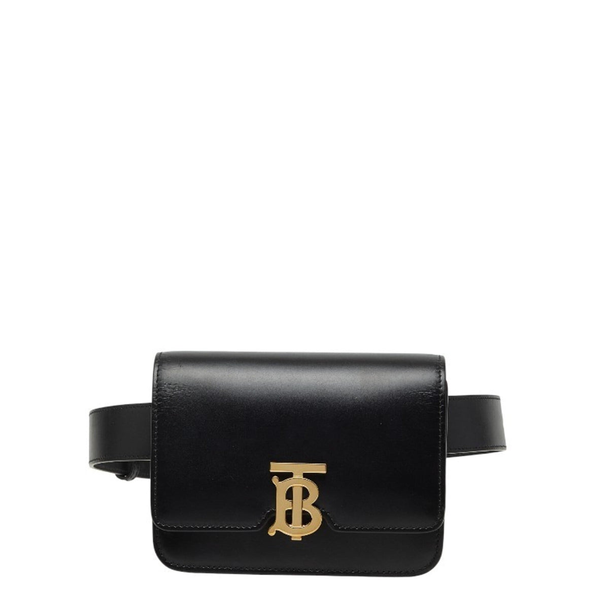 Burberry Black Leather Fanny Pack Sling Bag (Pre-Owned)