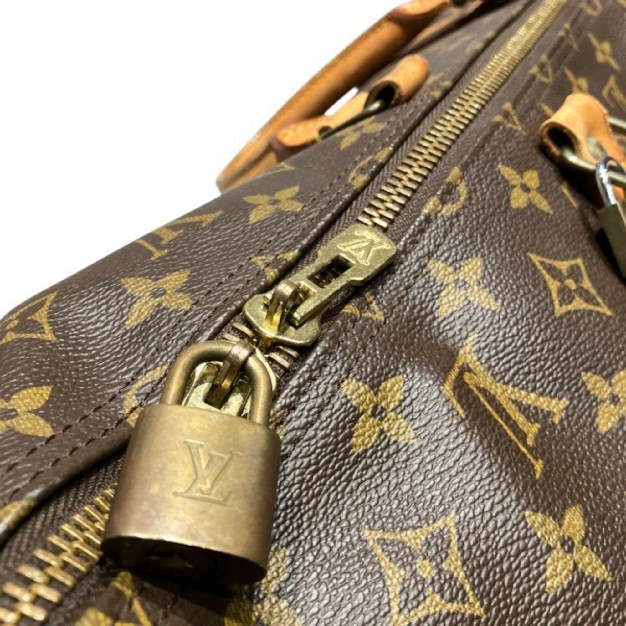 Louis Vuitton Brown Monogram Boston Bag Handbag (Pre-Owned)
