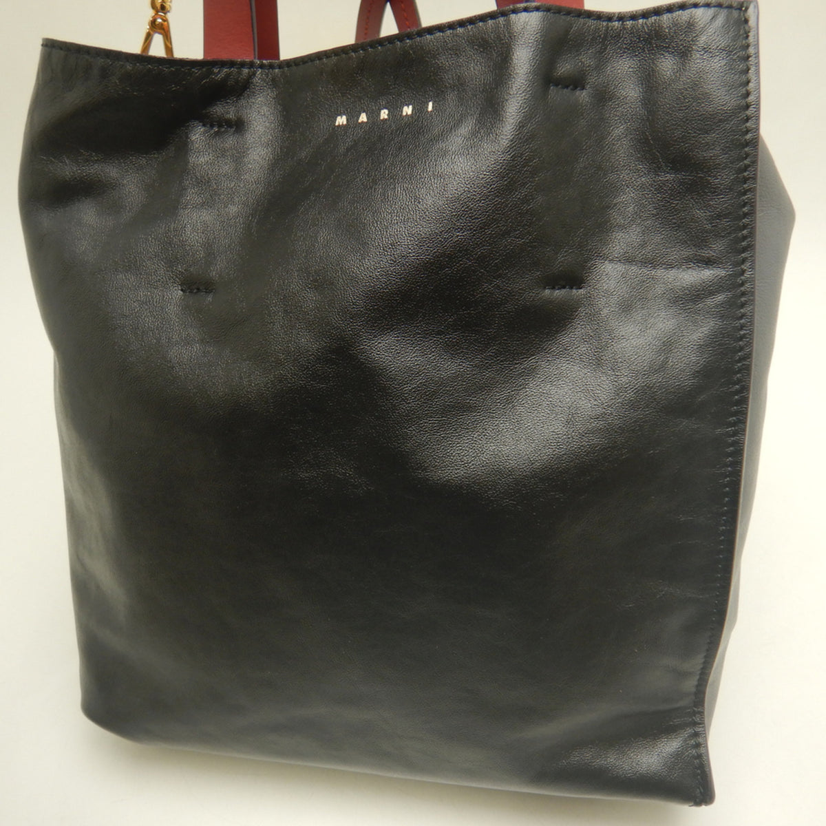 Marni Black Gray Tote Bag (Pre-Owned)