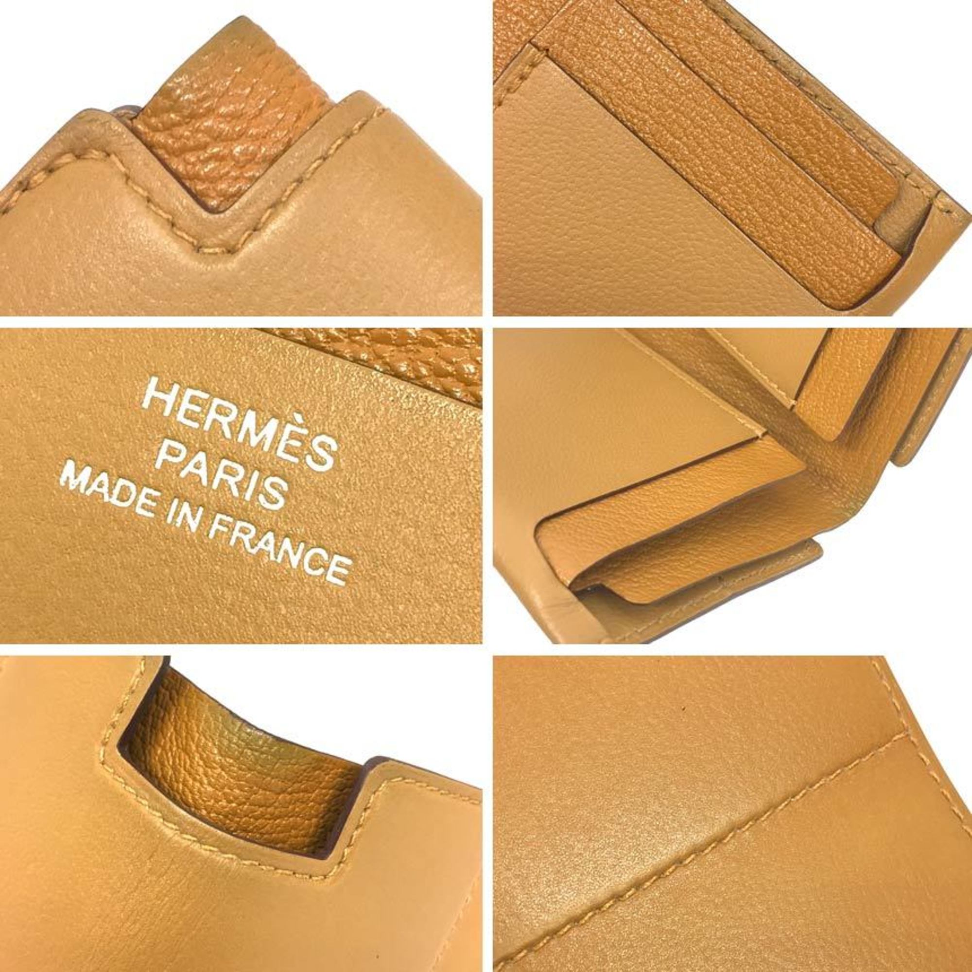 Hermes Camel Chevre Leather Wallet (Bi-Fold) (Pre-Owned)