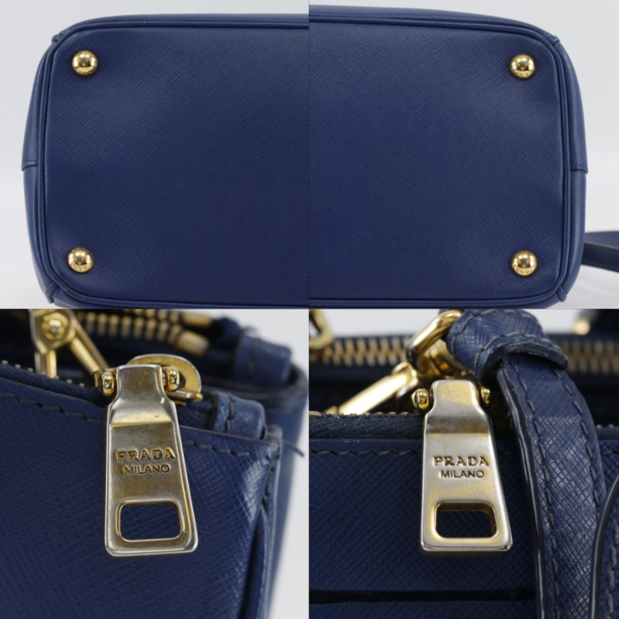 Prada Blue Saffiano Tote Bag (Pre-Owned)