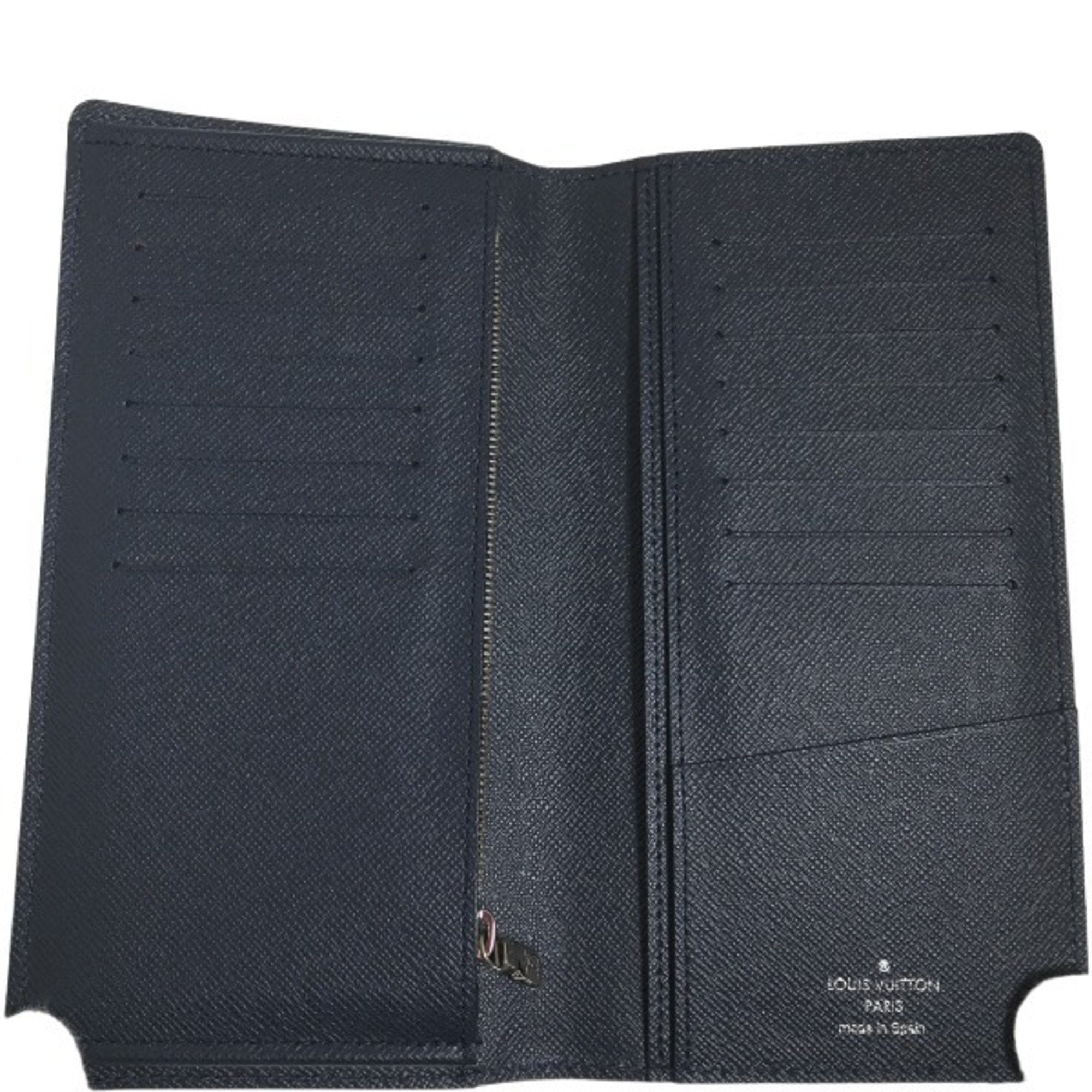 Louis Vuitton Navy Blue Epi Leather Long Wallet (Bi-Fold) (Pre-Owned)