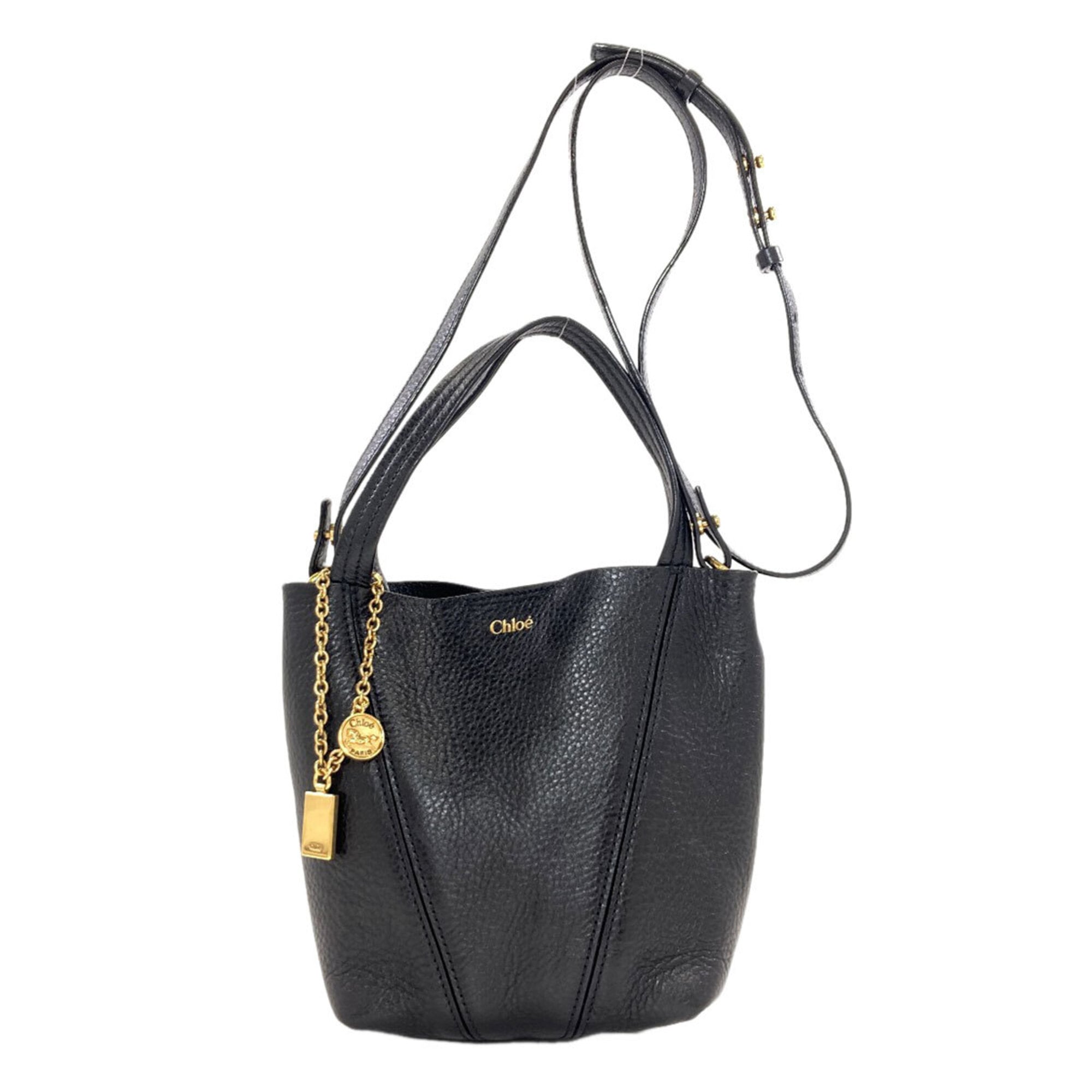 Chloé Black Leather Handbag (Pre-Owned)