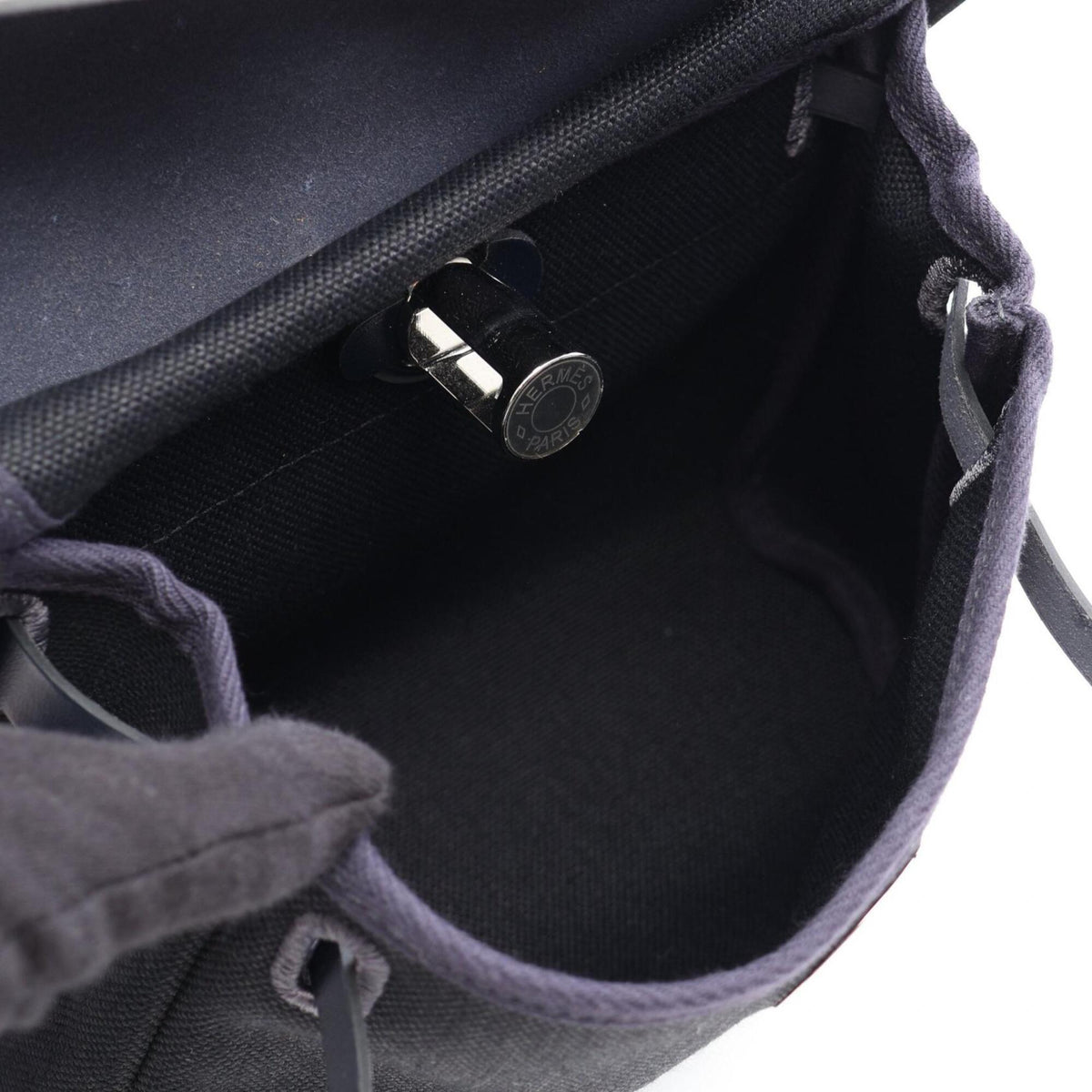 Hermes Black Blue Nuit Navy Handbag Shoulder Bag (Pre-Owned)