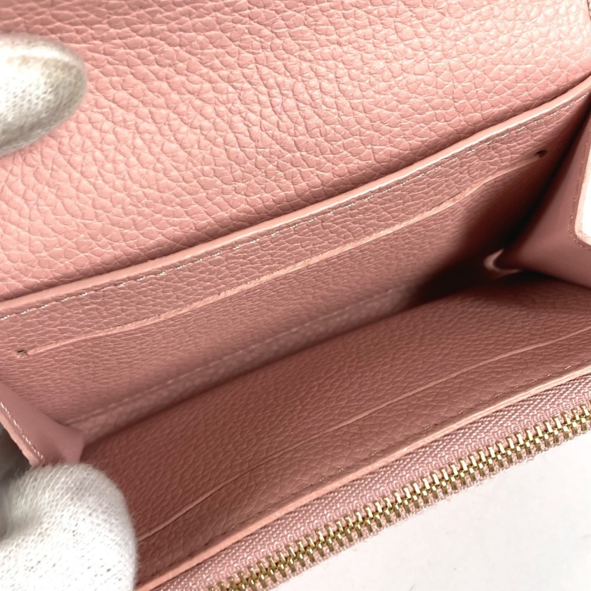 Louis Vuitton Pink Rose Poudre Monogram Empreinte Leather Wallet (Bi-Fold) (Pre-Owned)