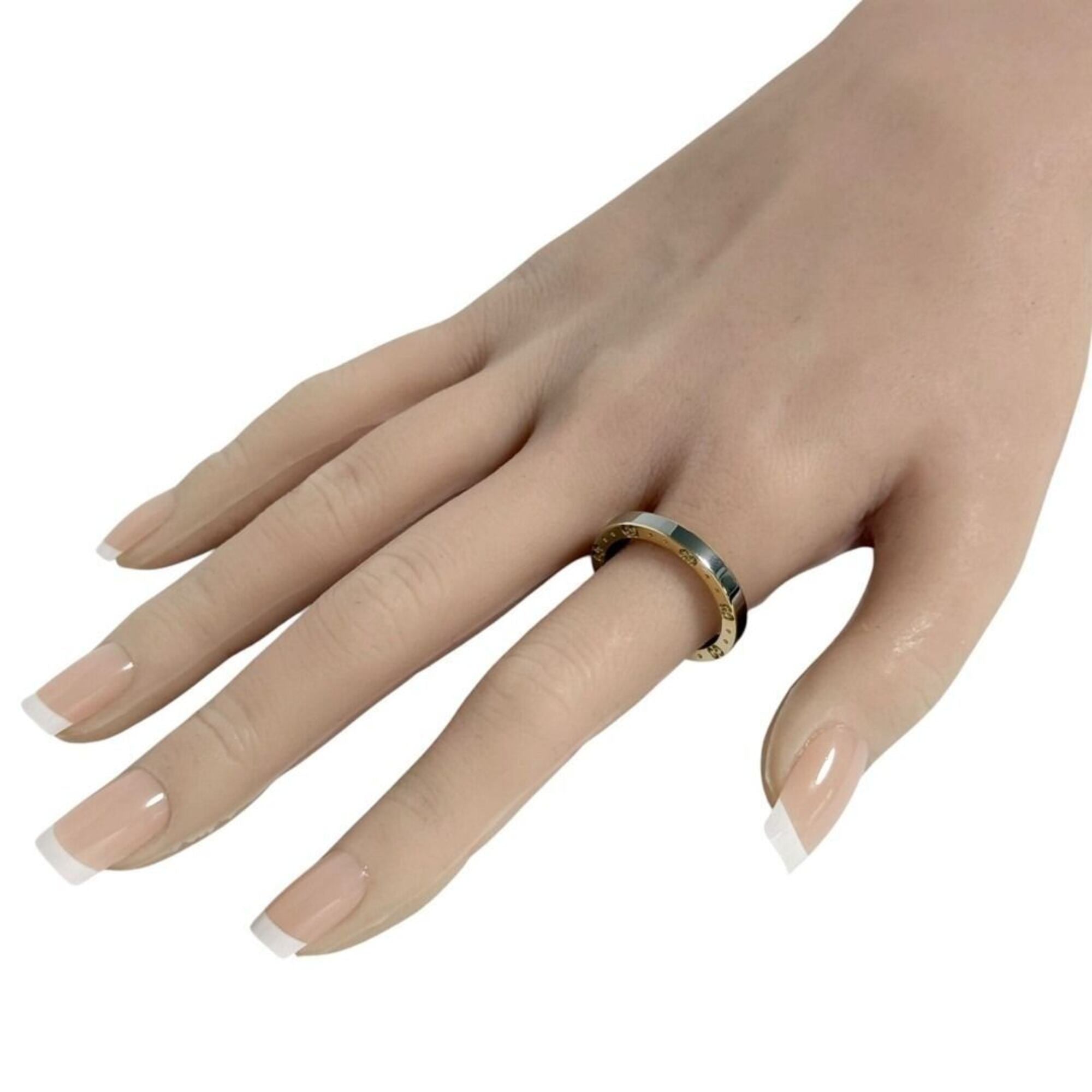 Gucci Yellow Gold Yellow Gold (18K) Stainless Steel Band Ring (Pre-Owned)