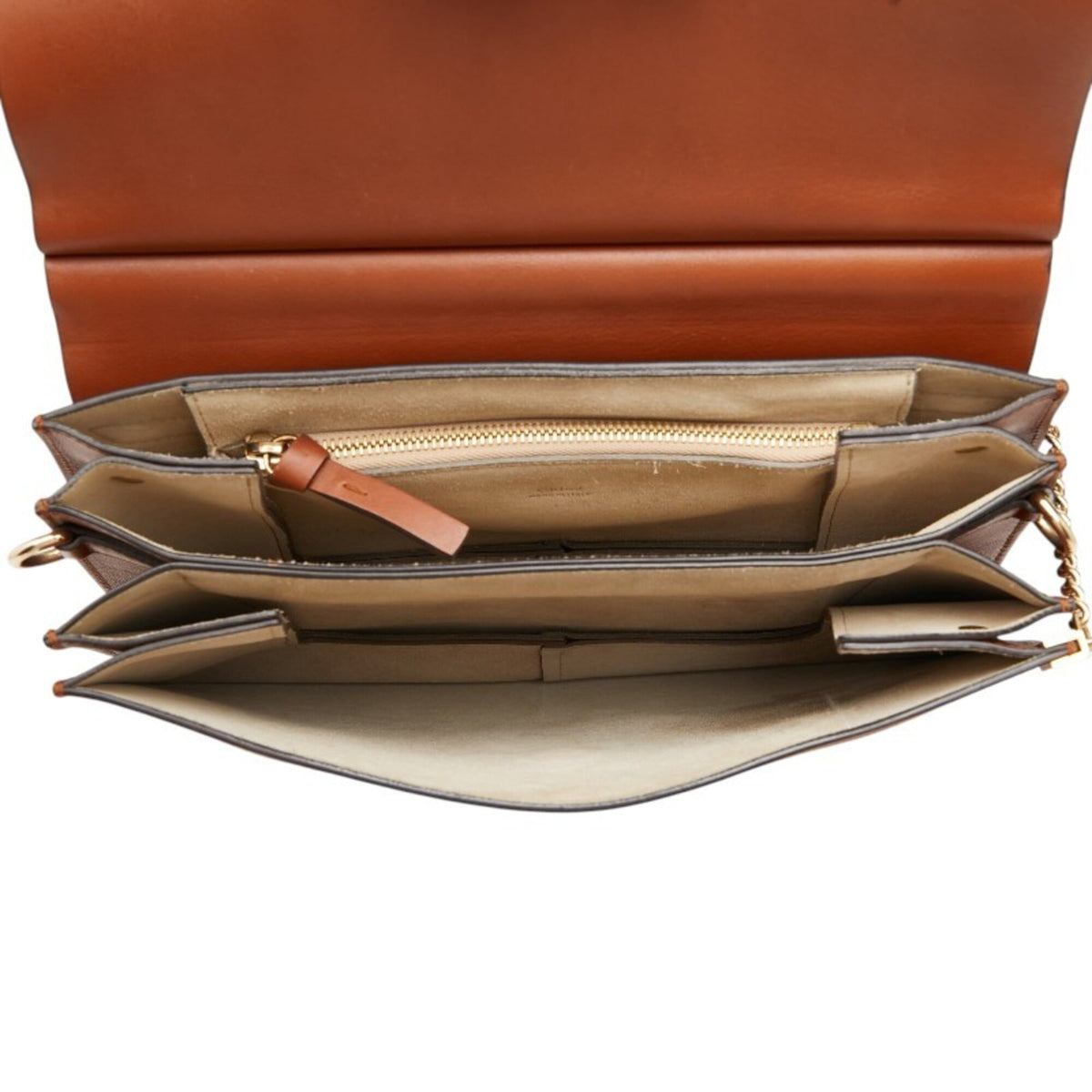 Chloé Brown Leather Clutch Bag (Pre-Owned)