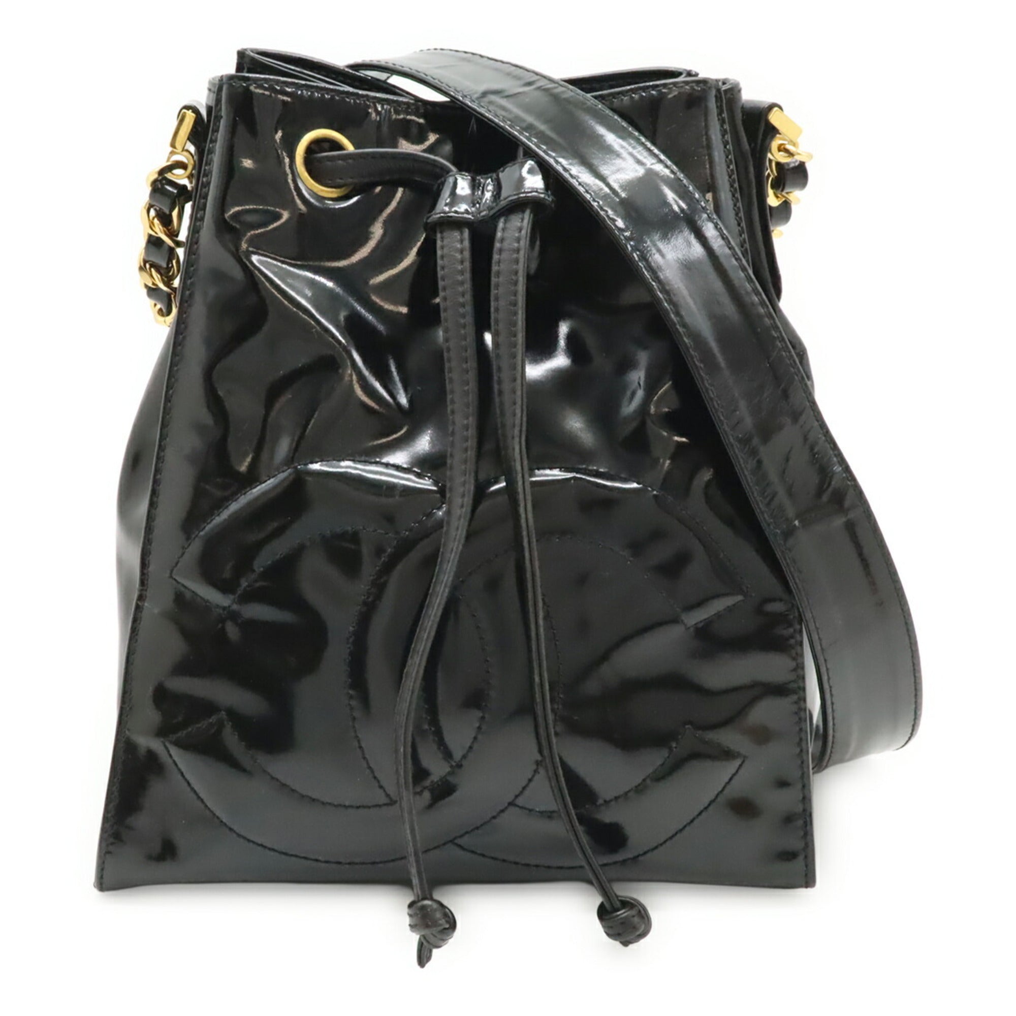 Chanel Black Leather Shoulder Bag (Pre-Owned)