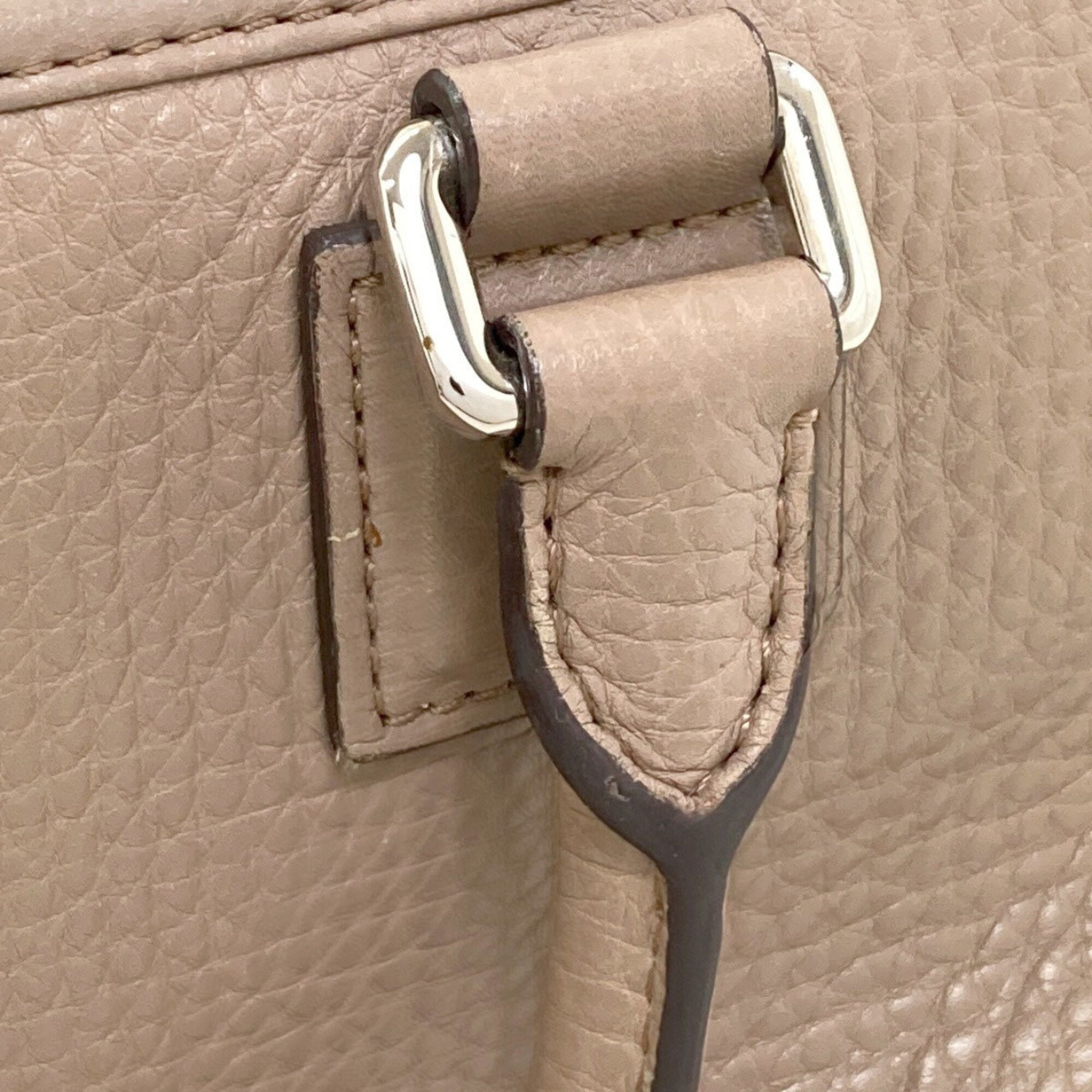 Loewe Amazona Grayish Leather Handbag (Pre-Owned)